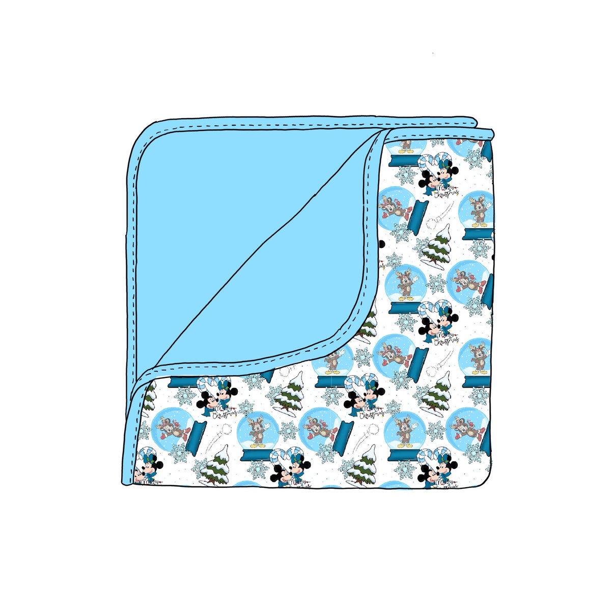 Winter Mickey  Blanket