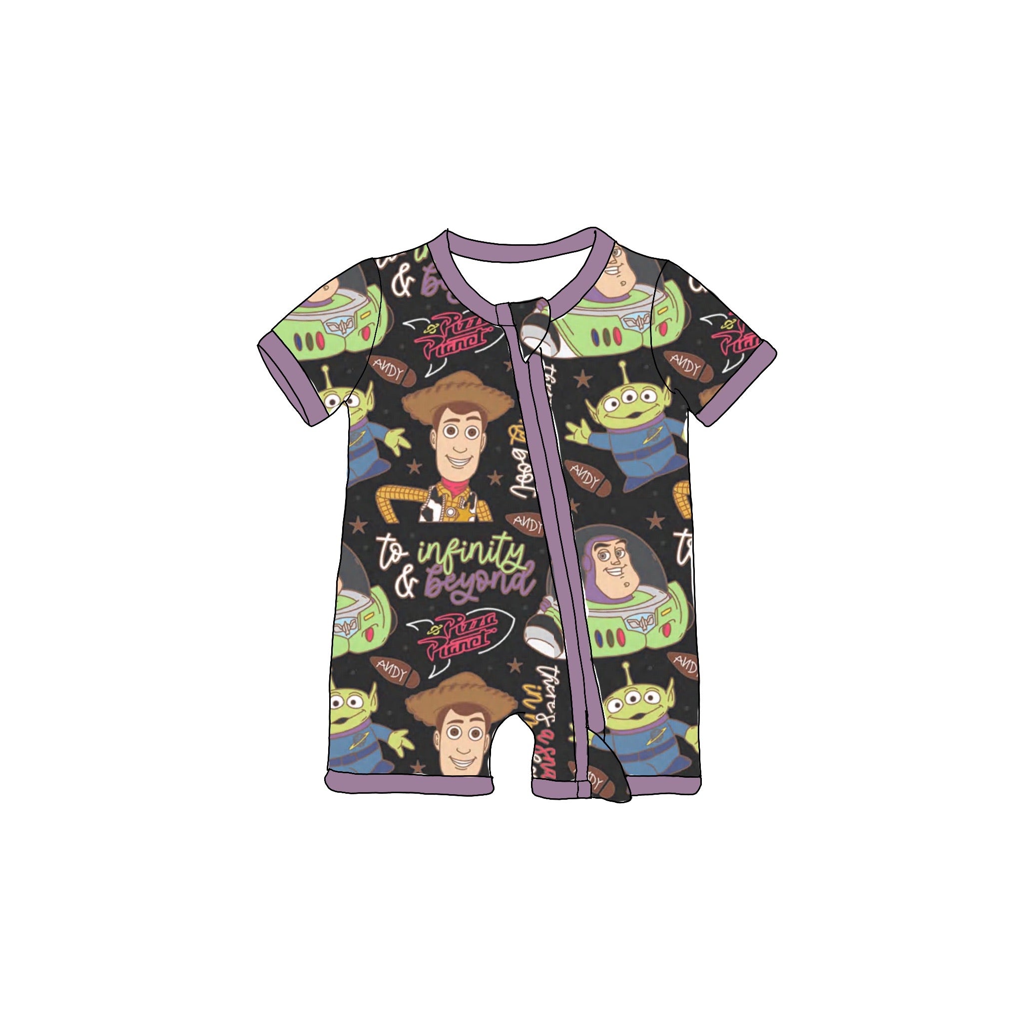 Infinity and Beyond Shortie Romper