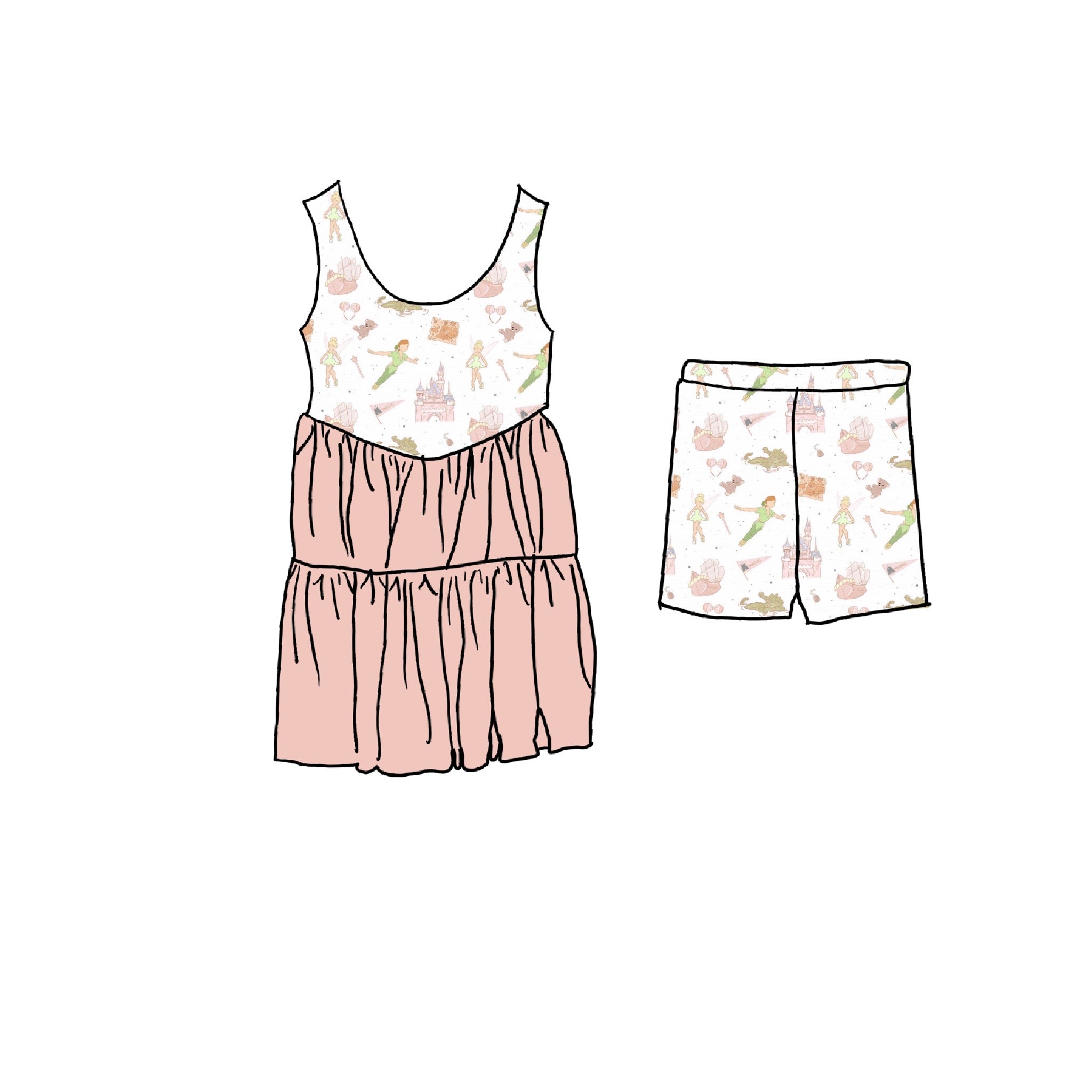 Neverland Athletic Twirl Dress