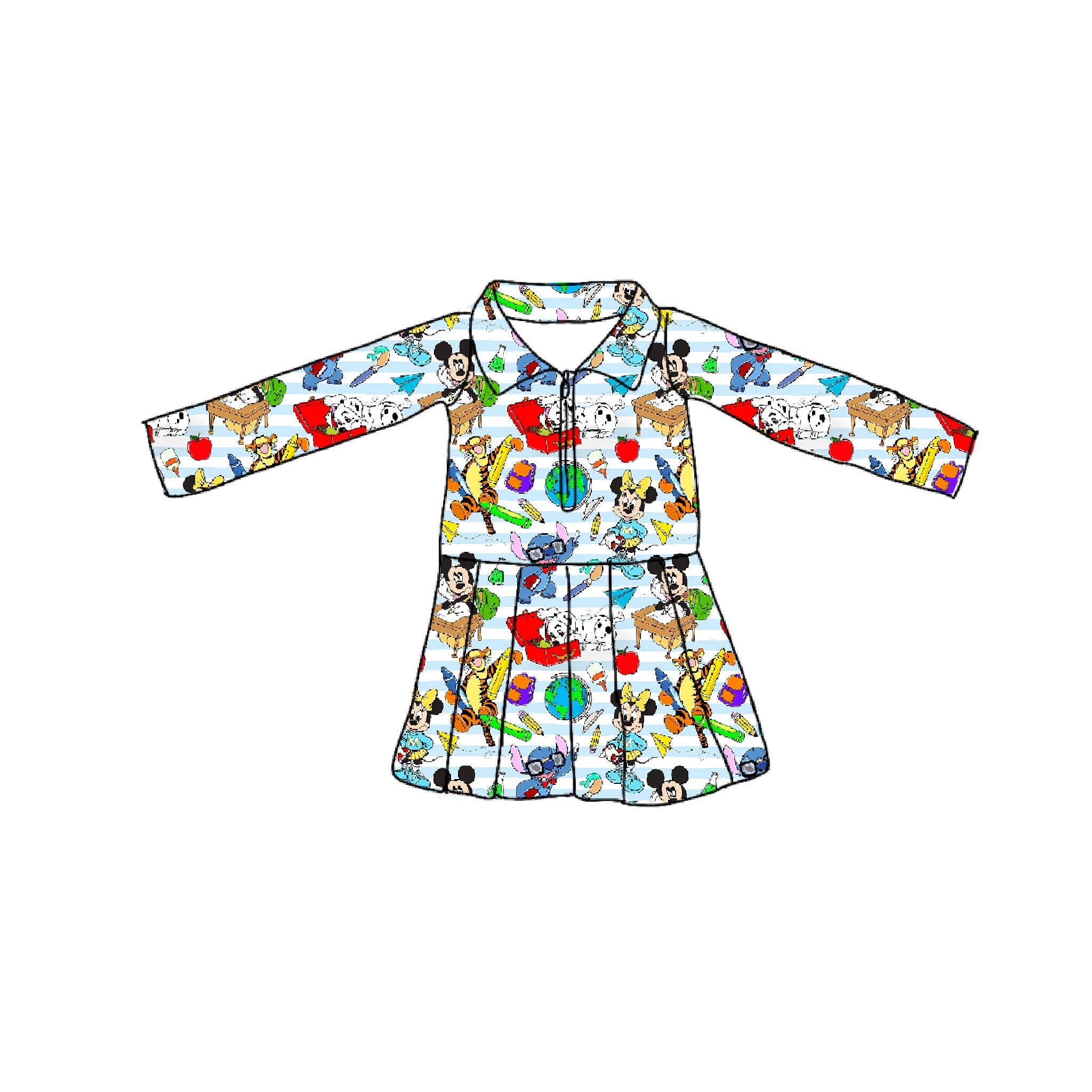 Stitch University Long Sleeve Athletic Dress
