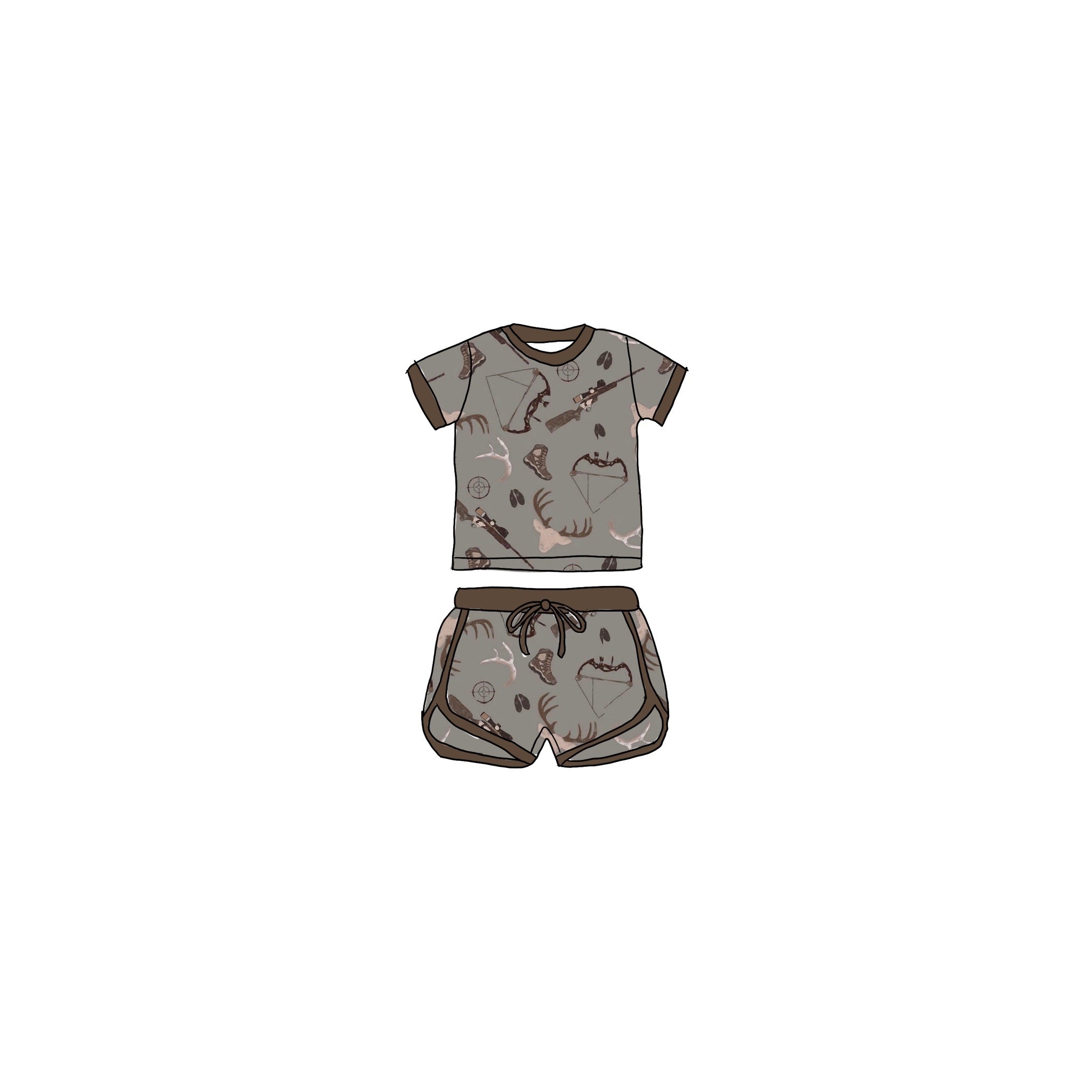 Huntin’ Season Bamboo Drawstring Short Set