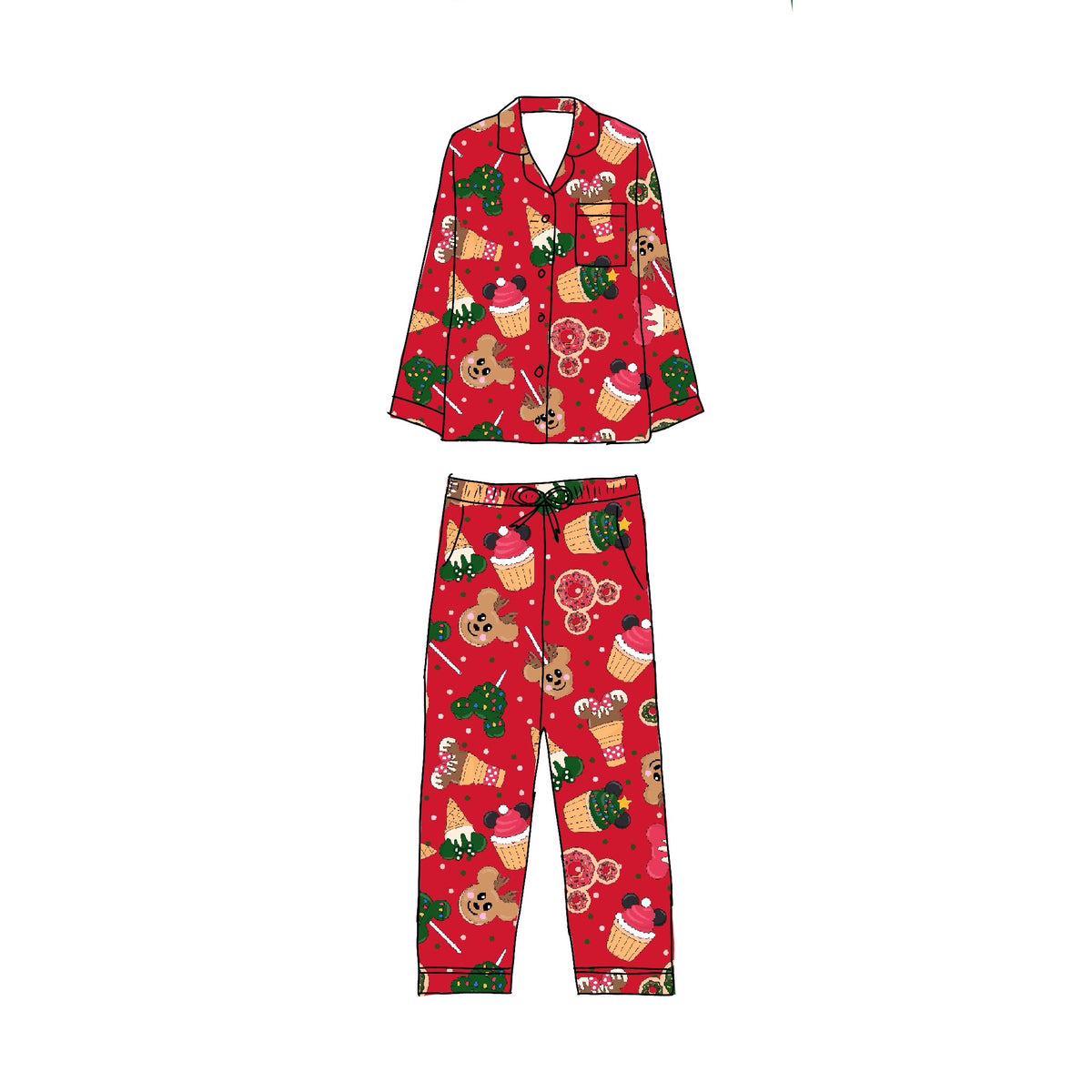 Holiday Magic 2-piece button down set