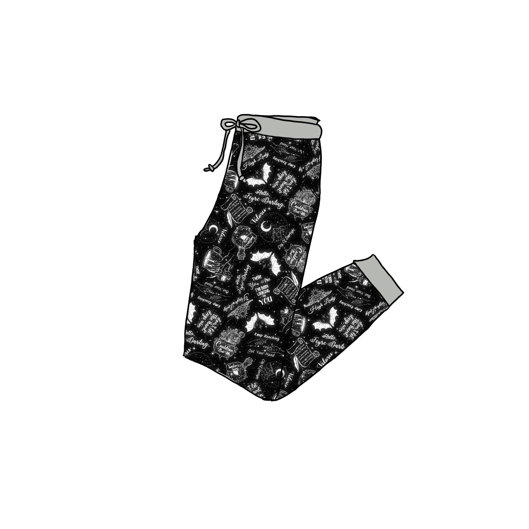 Bat Boys Adult bamboo joggers