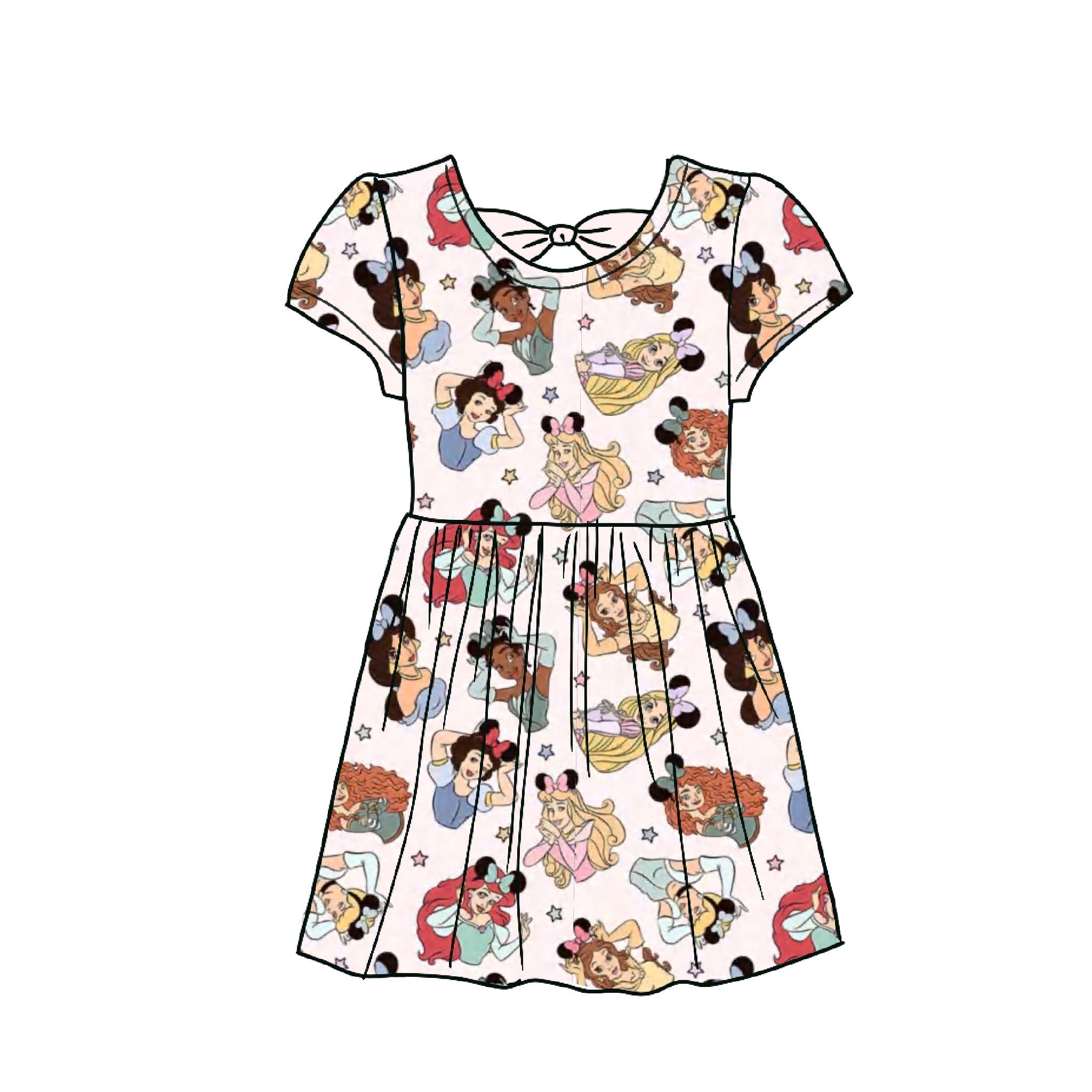 Minnie’s Princesses Bamboo Dress with Bow