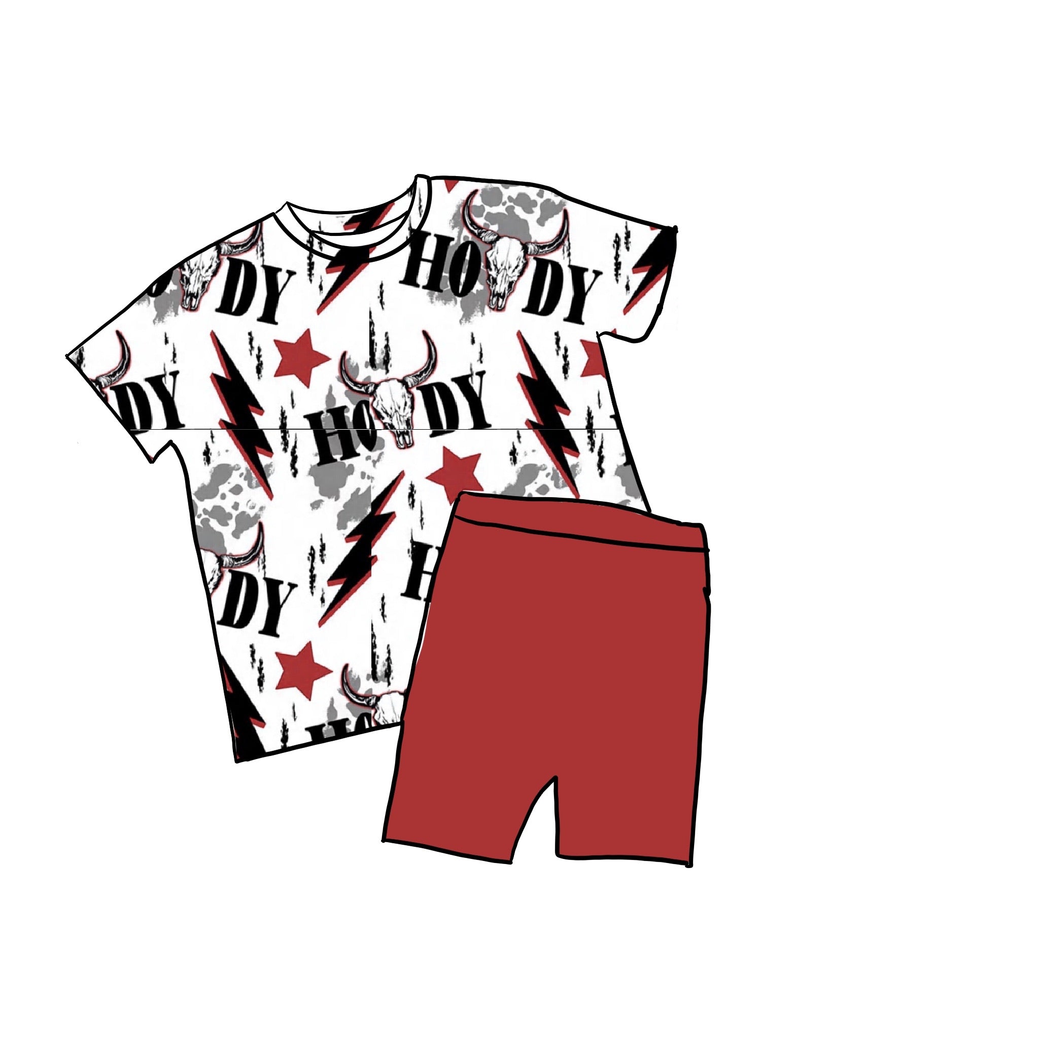 Howdy Oversized Bamboo Biker Set