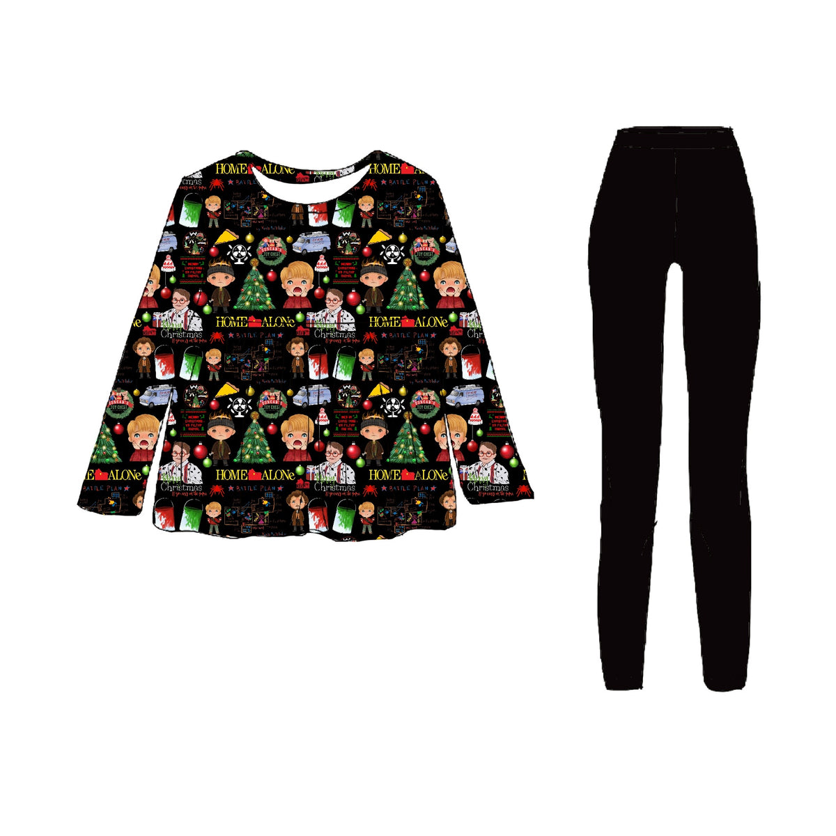 Made my Family Disappear Peplum with leggings