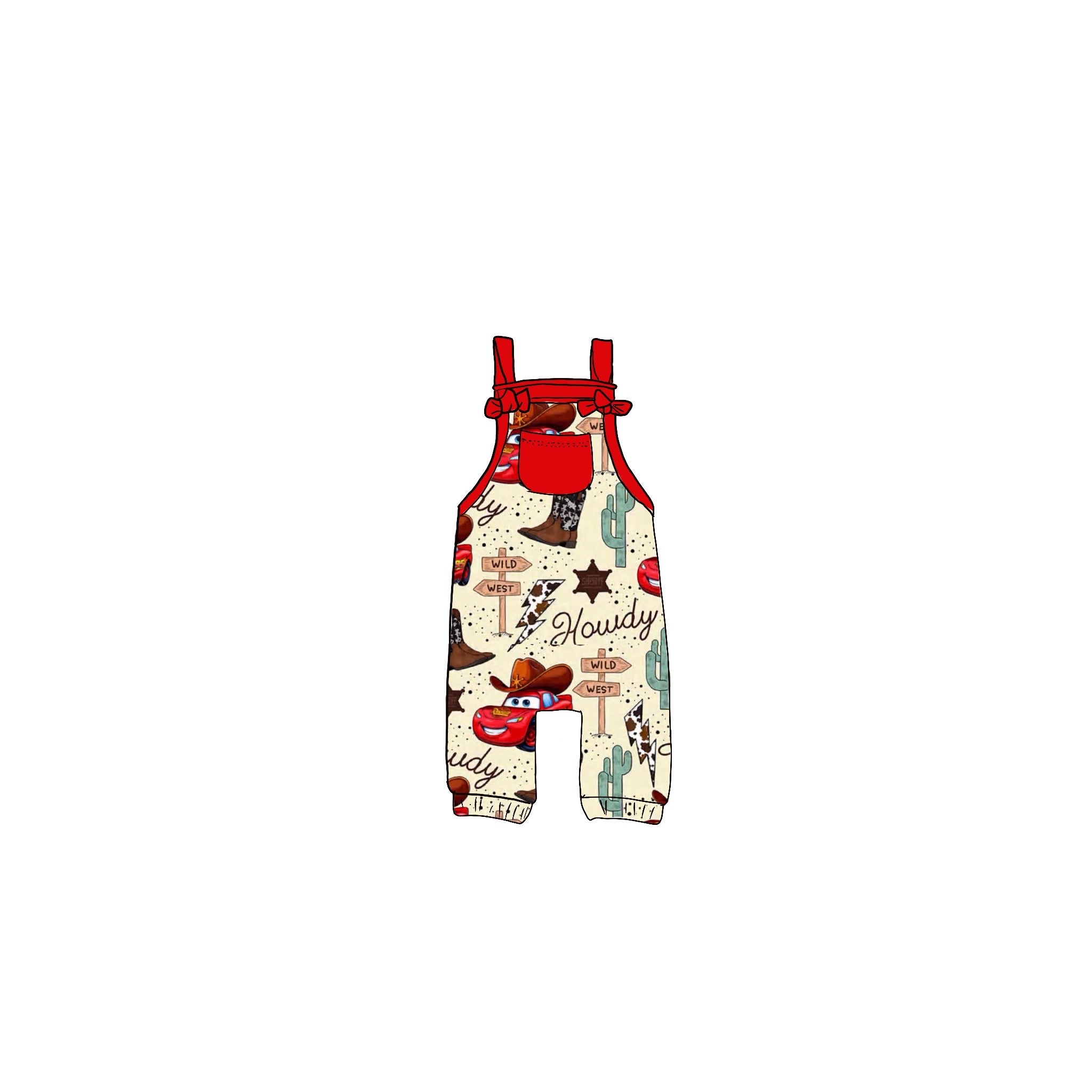 Sheriff McQueen Bamboo Overalls