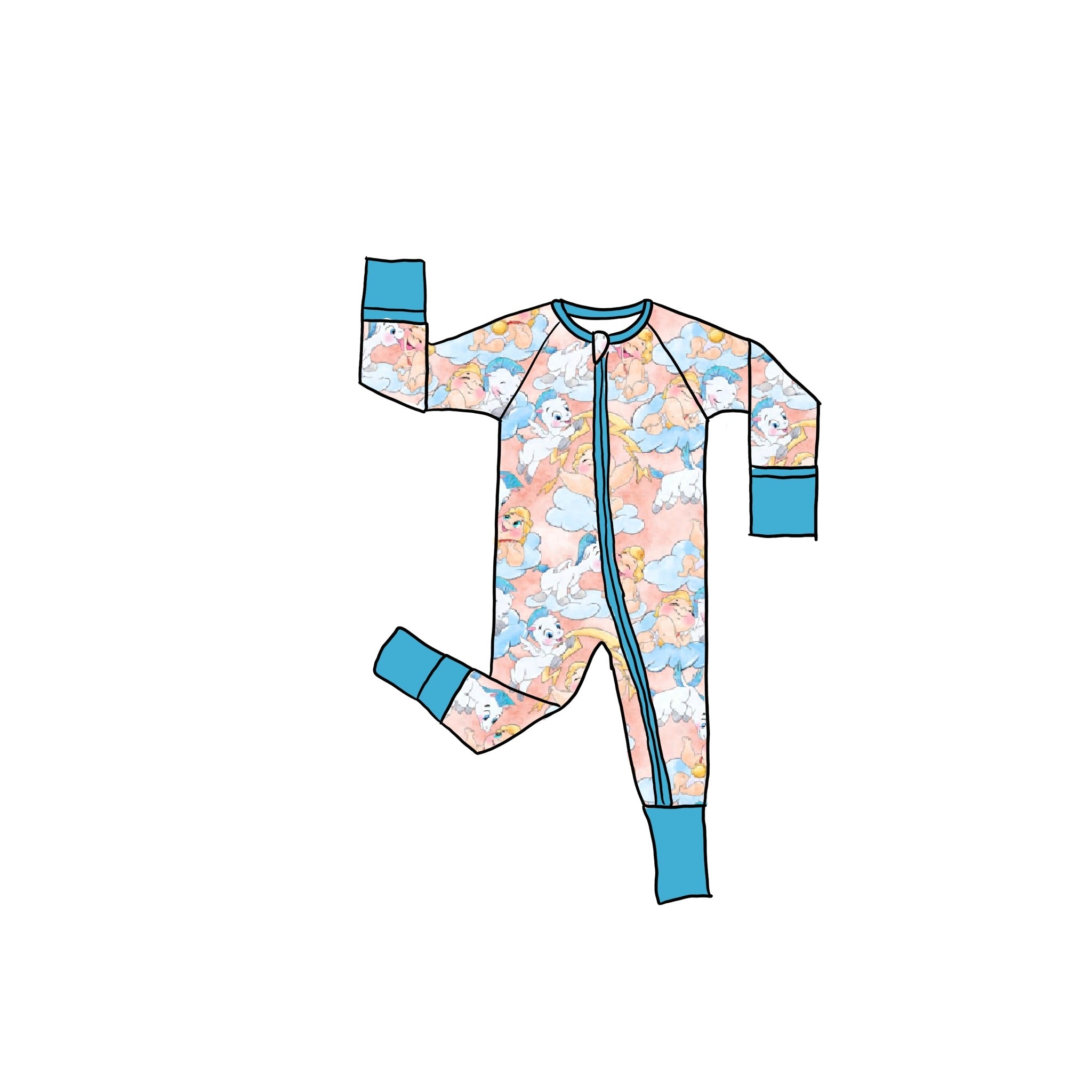 Hercules Hercules Bamboo Zippie Romper