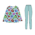 A Hot Dog Holiday peplum with leggings