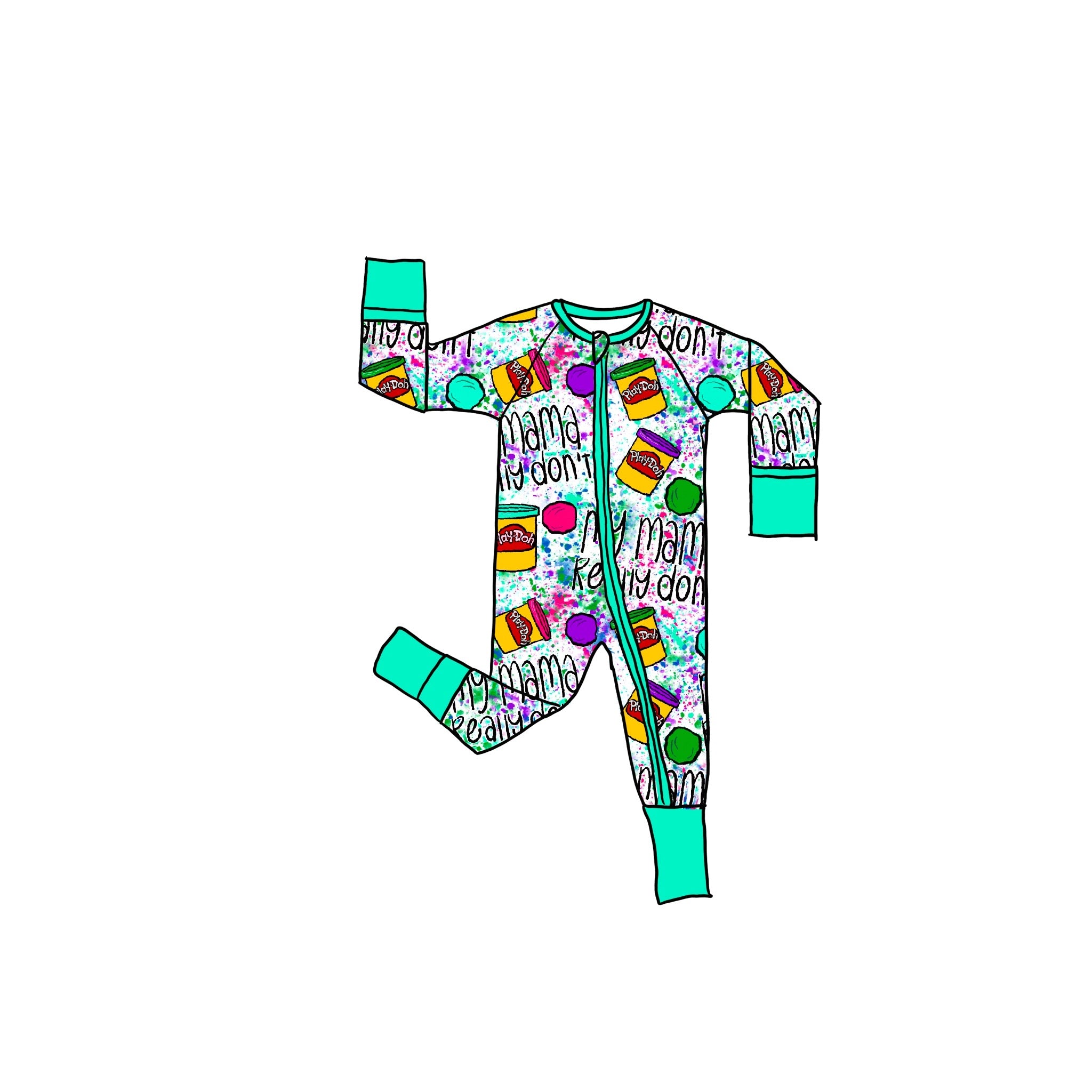 Recess Rebel Bamboo Zippie Romper