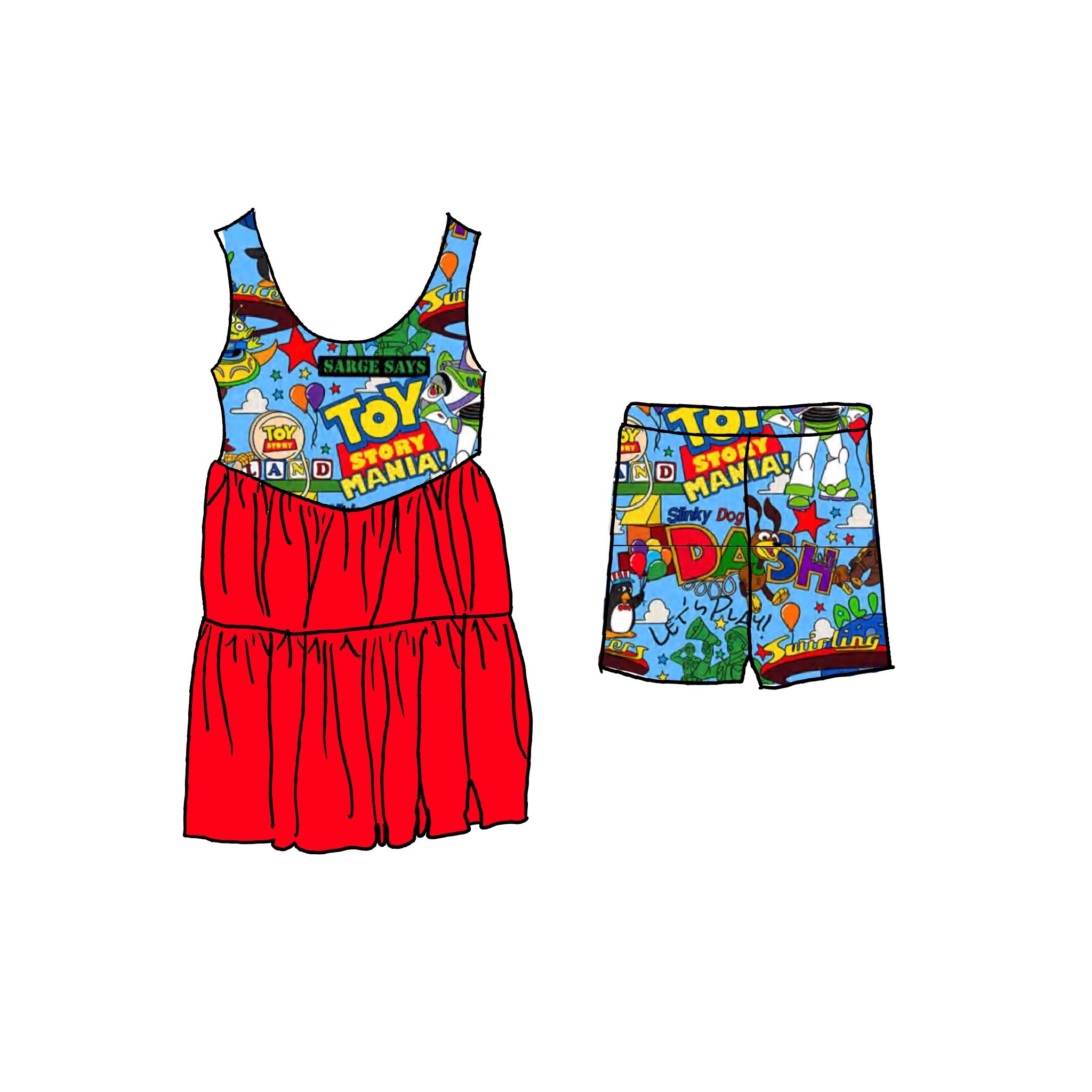 Toy Land Athletic Twirl Dress