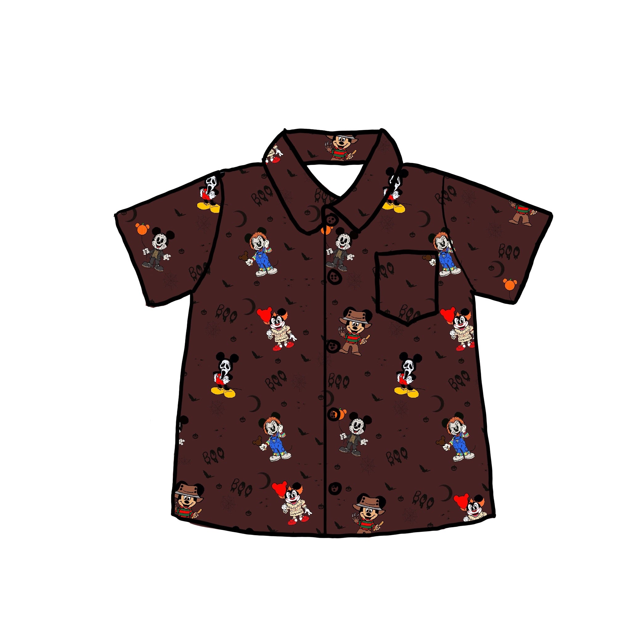 Classic Spooks Button Down