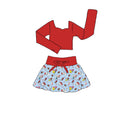 Sidekickin’ Holidays Long Sleeve Athletic Skirt Set