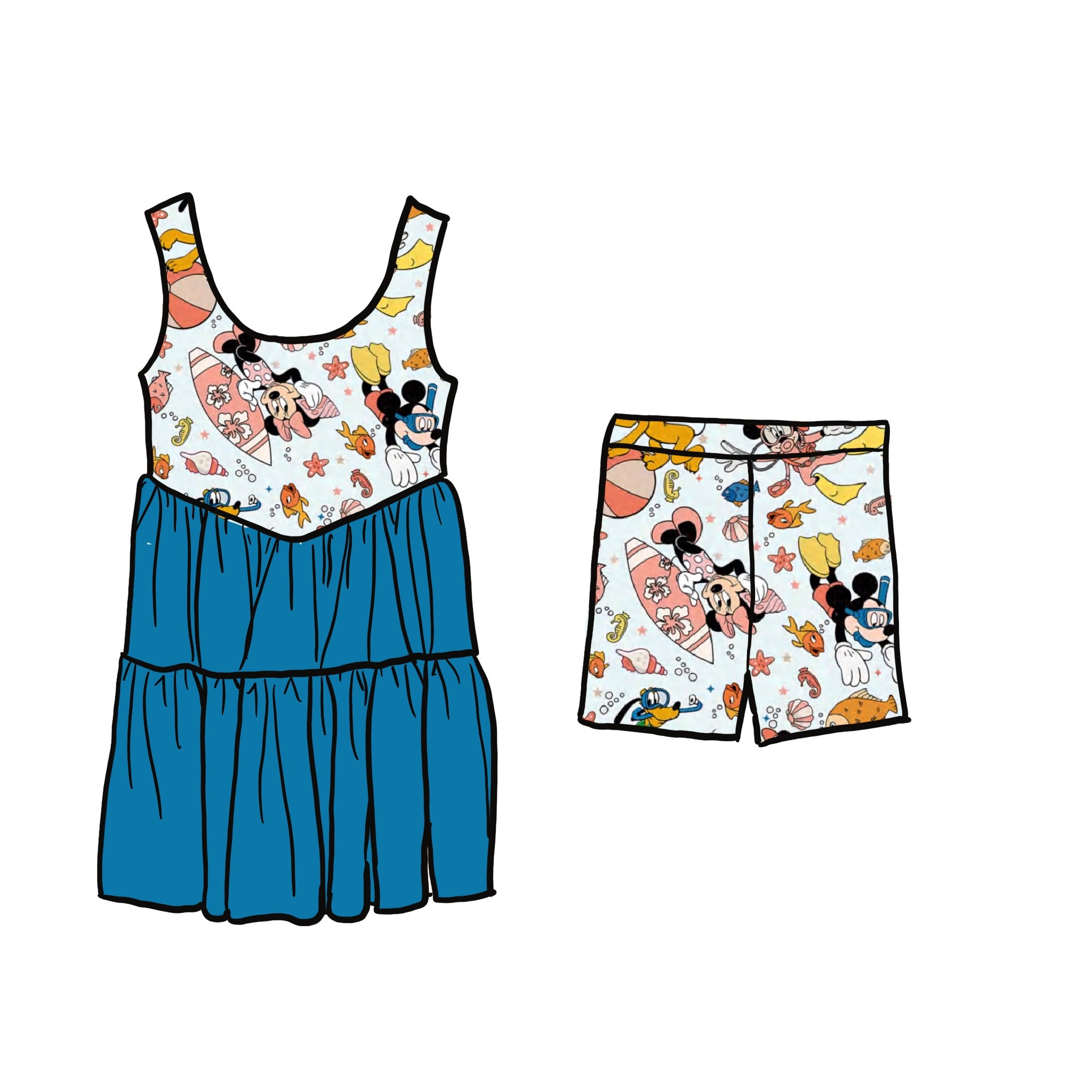 Take A Dive Athletic Twirl Dress