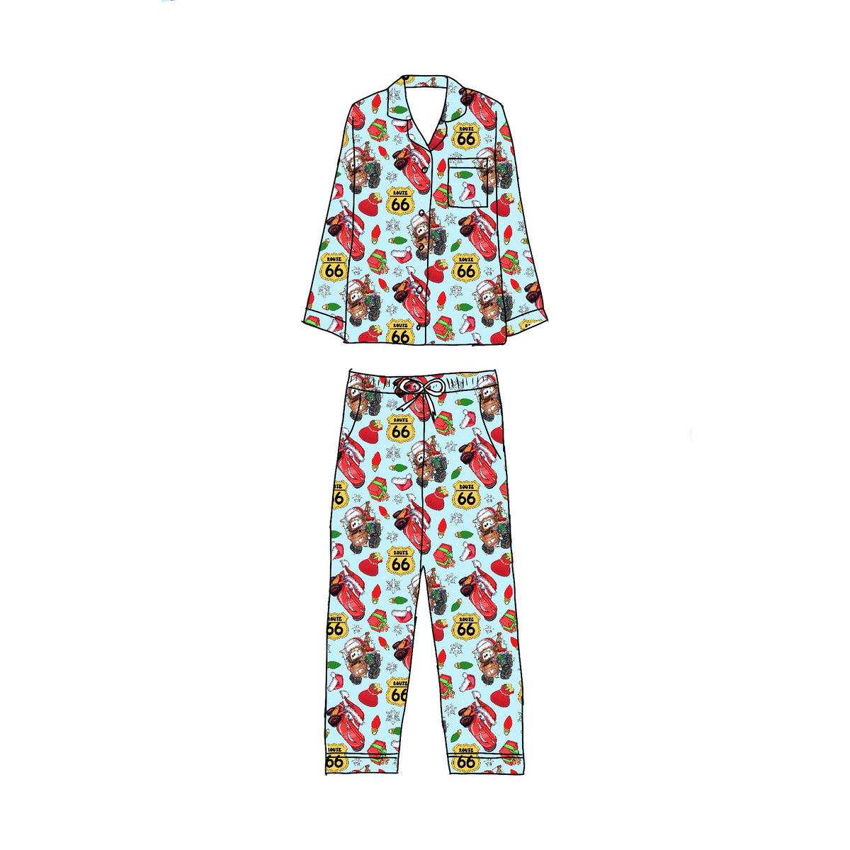 A Mater Xmas 2-piece button down set