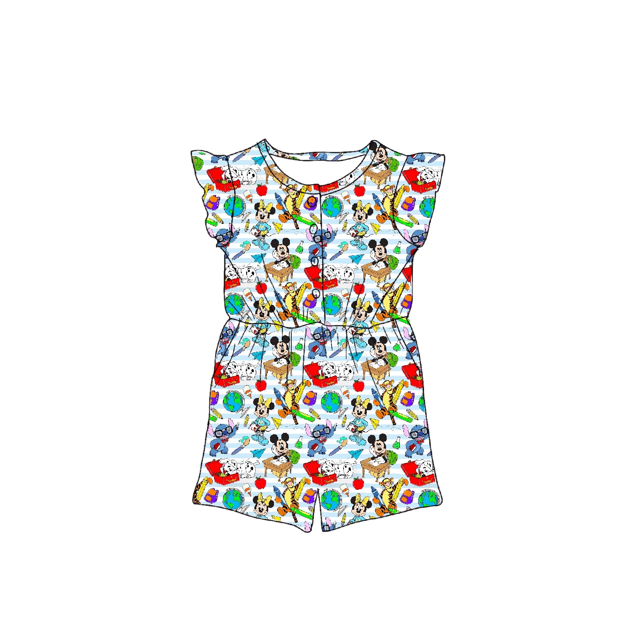 Stitch University Bamboo Romper