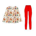 Christmas Misfits Peplum with leggings