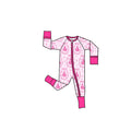 Pretty in Pink Bamboo Zippie Romper