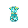 Blue Silly Goose Summer Bamboo Drawstring Short Set