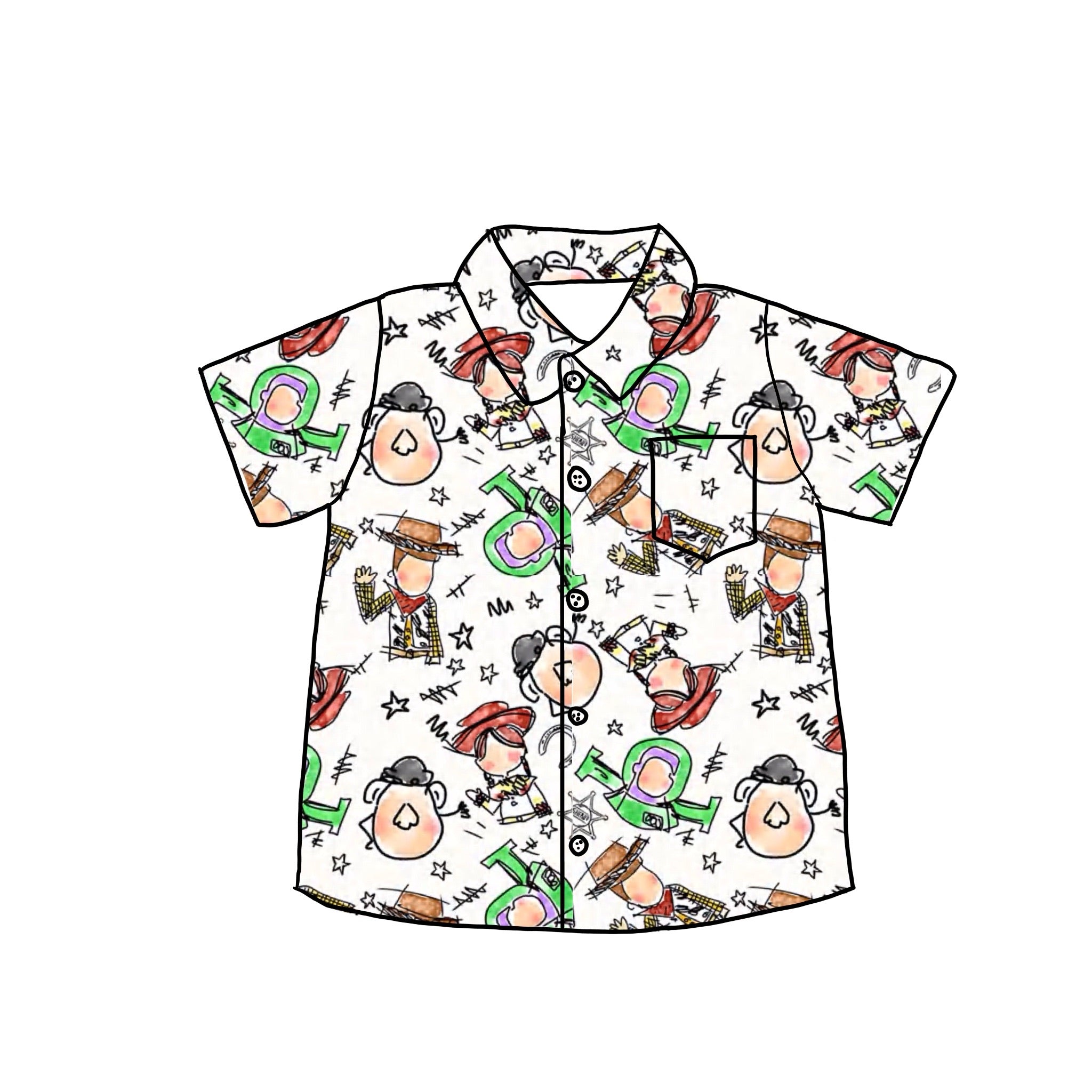 Sketch Button Down