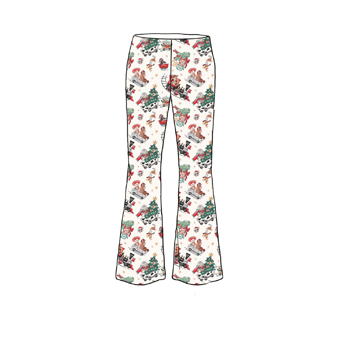 Toy Story Wonderland Adult bamboo Flare Pants and Shirt Set
