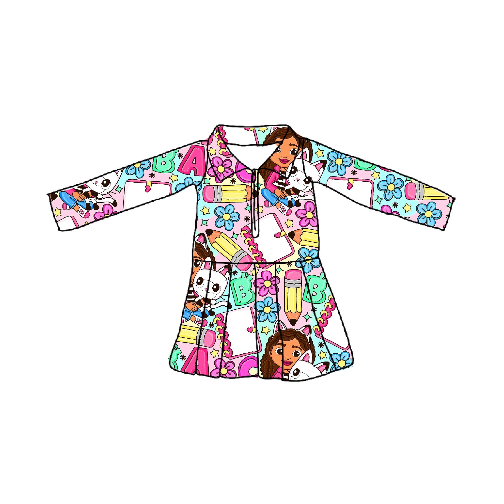 Pandy Learning Long Sleeve Athletic Dress