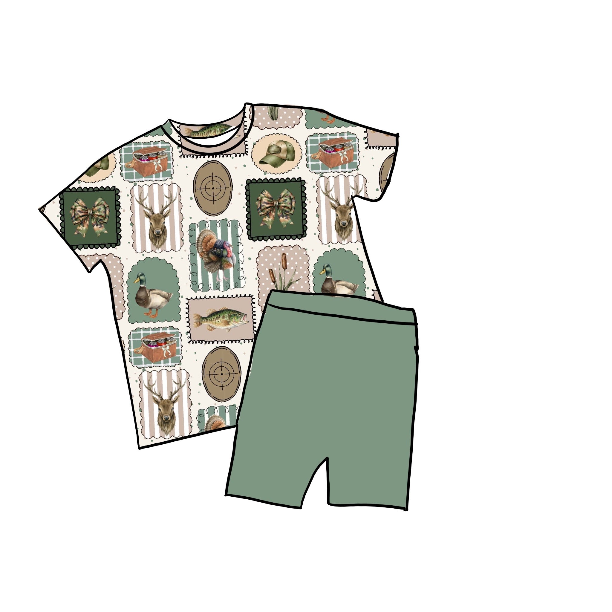 Prairie Stamps Oversized Bamboo Biker Set