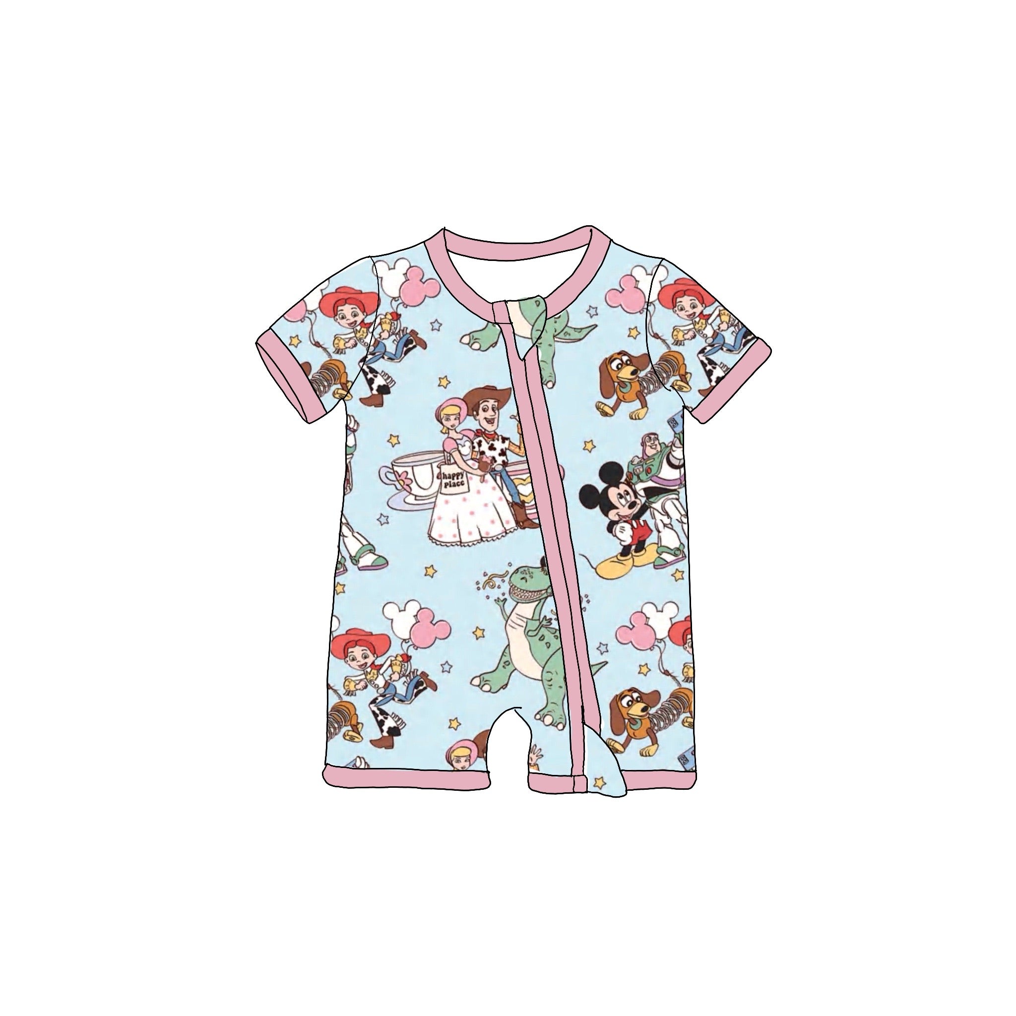 Magical Friends Shortie Romper