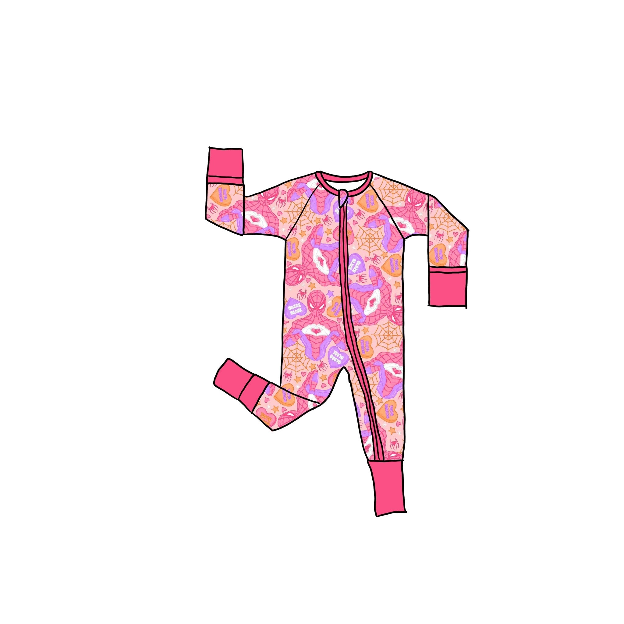 You’re Strong Bamboo Zippie Romper