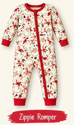 Ole’ Saint Nick Bamboo Zippie Romper