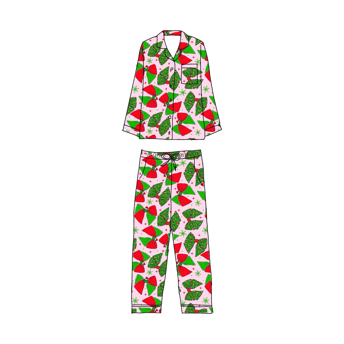 Feeling Grinchy 2-piece button down set