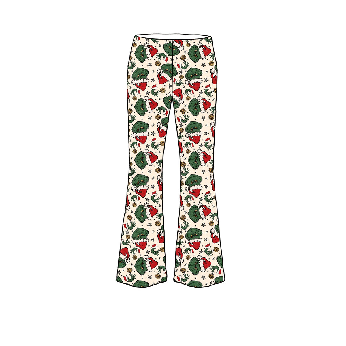 Stink Stank Stunk Adult bamboo Flare Pants and Shirt Set