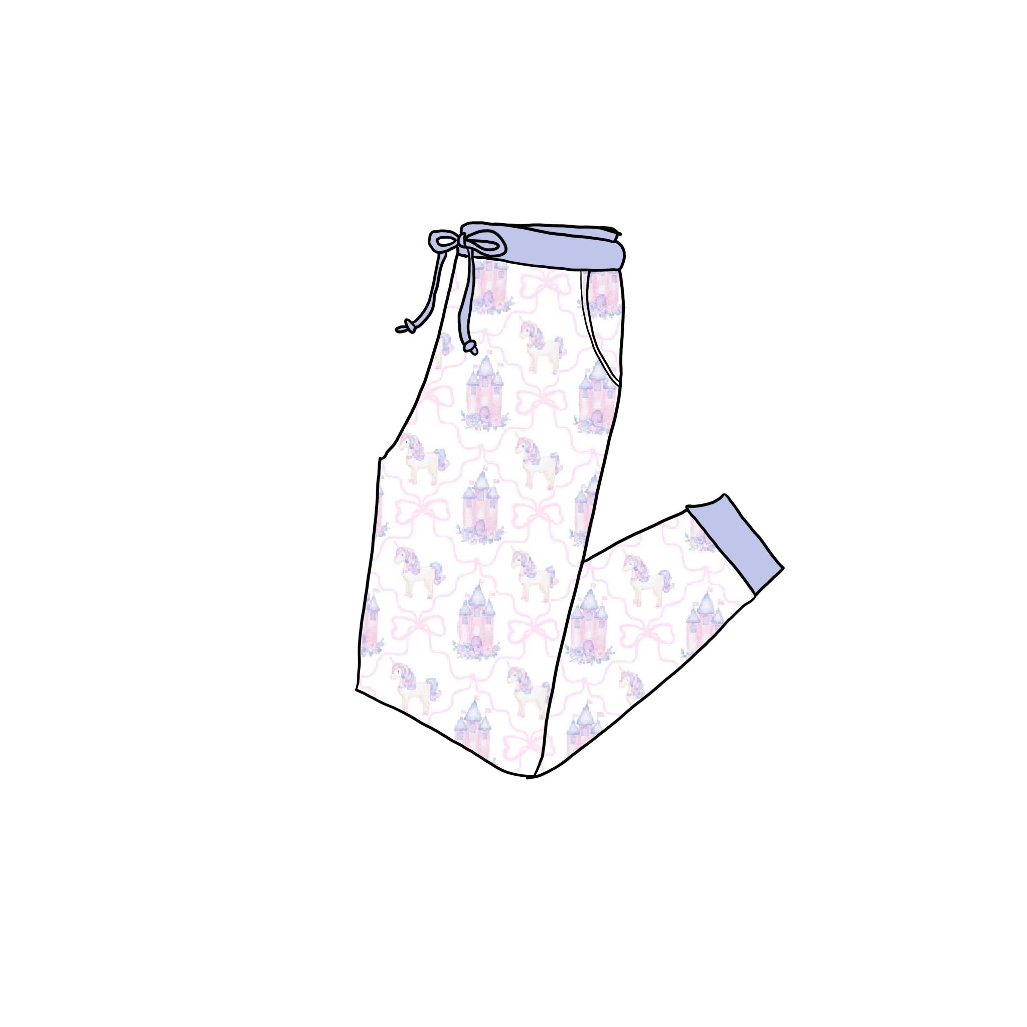 Unicorn Dreams Adult bamboo joggers