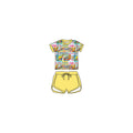 Paws& Polka dots Bamboo Drawstring Short Set