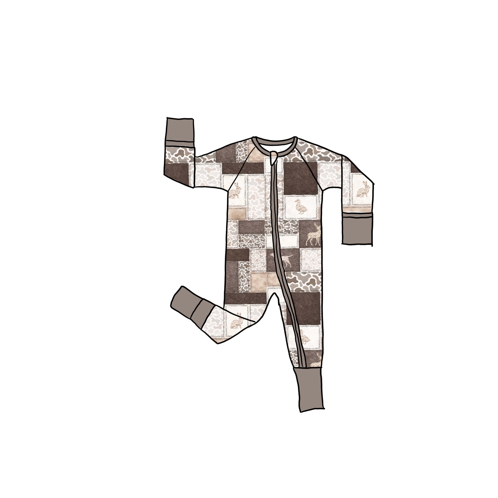 Sleepy Buck Bamboo Zippie Romper