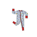 Sidekickin’ Holidays Bamboo Zippie Romper