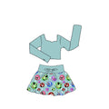 A Hot Dog Holiday Long Sleeve Athletic Skirt Set
