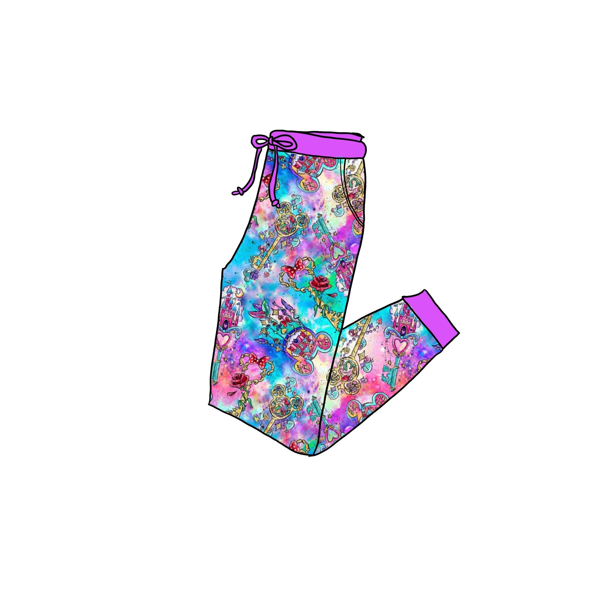 ‘Key’ngdom Adult bamboo joggers