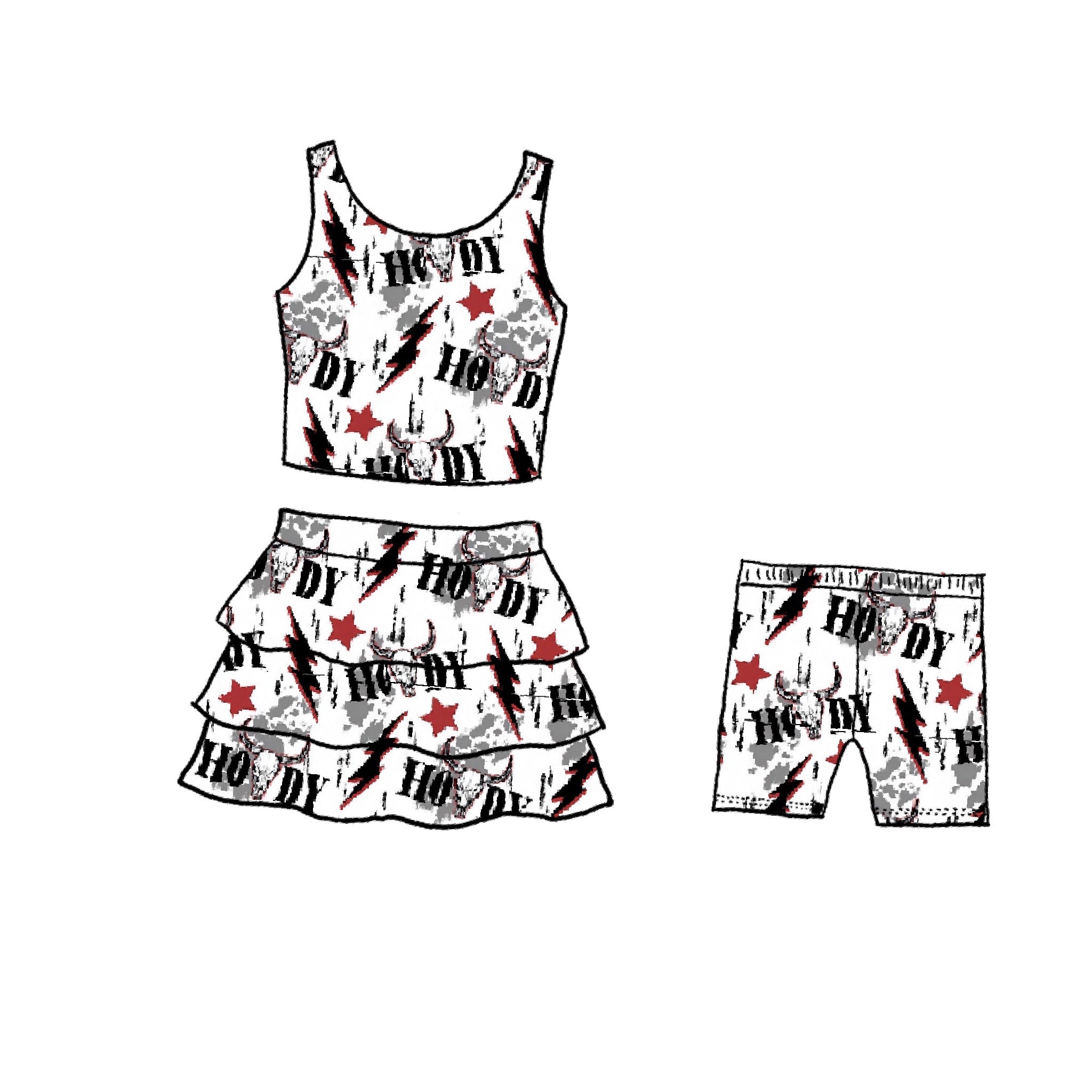 Howdy  Athletic Skirt Set