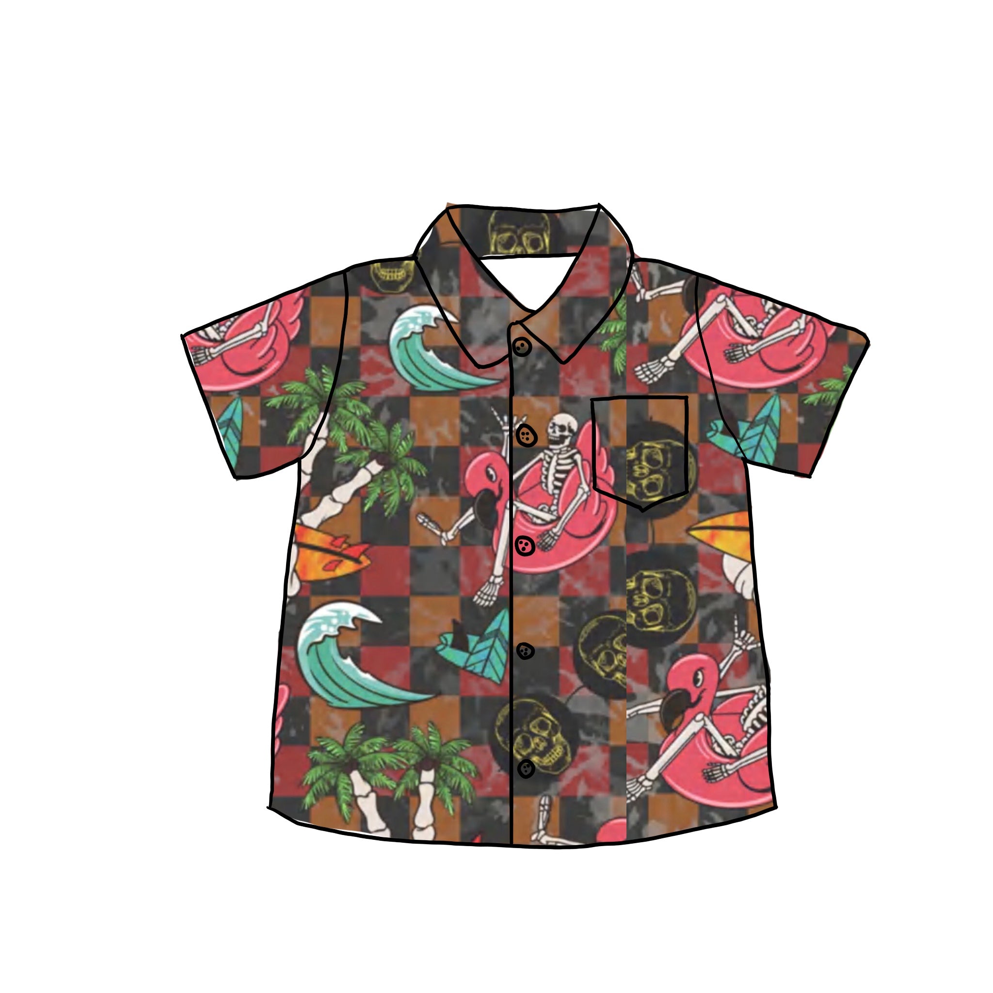 Summerween Button Down