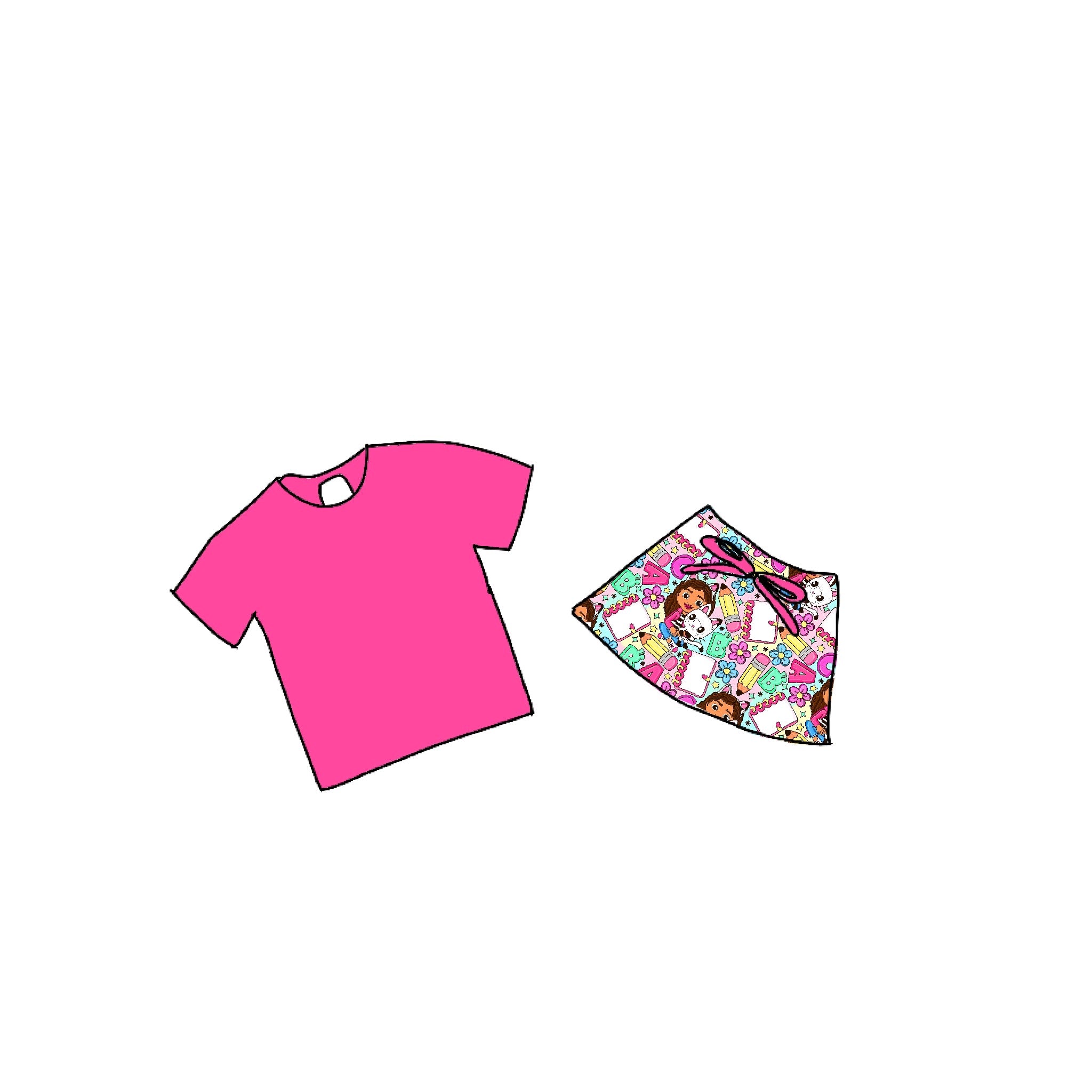 Pandy Learning  2 Piece Athletic Skirt Set