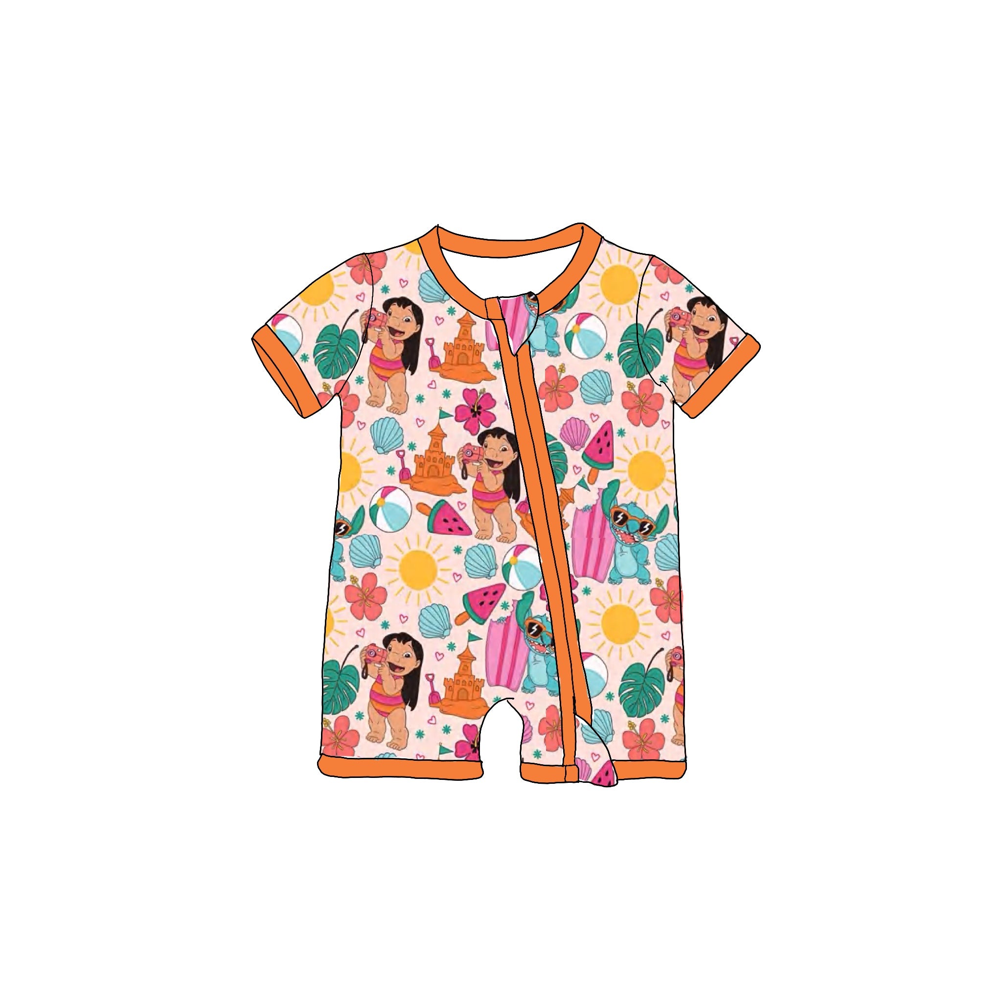 Hawaiian Shortie Romper