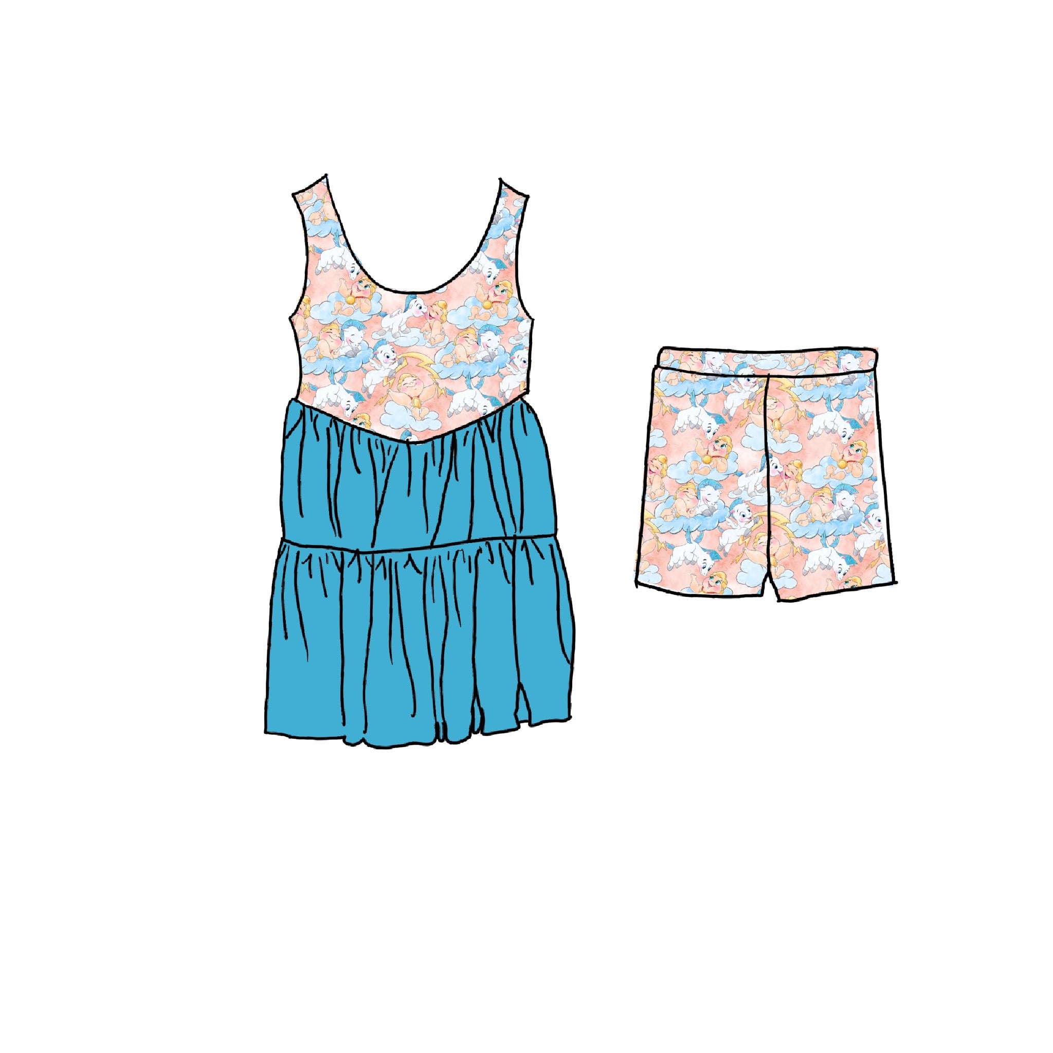 Hercules Hercules  Athletic Twirl Dress
