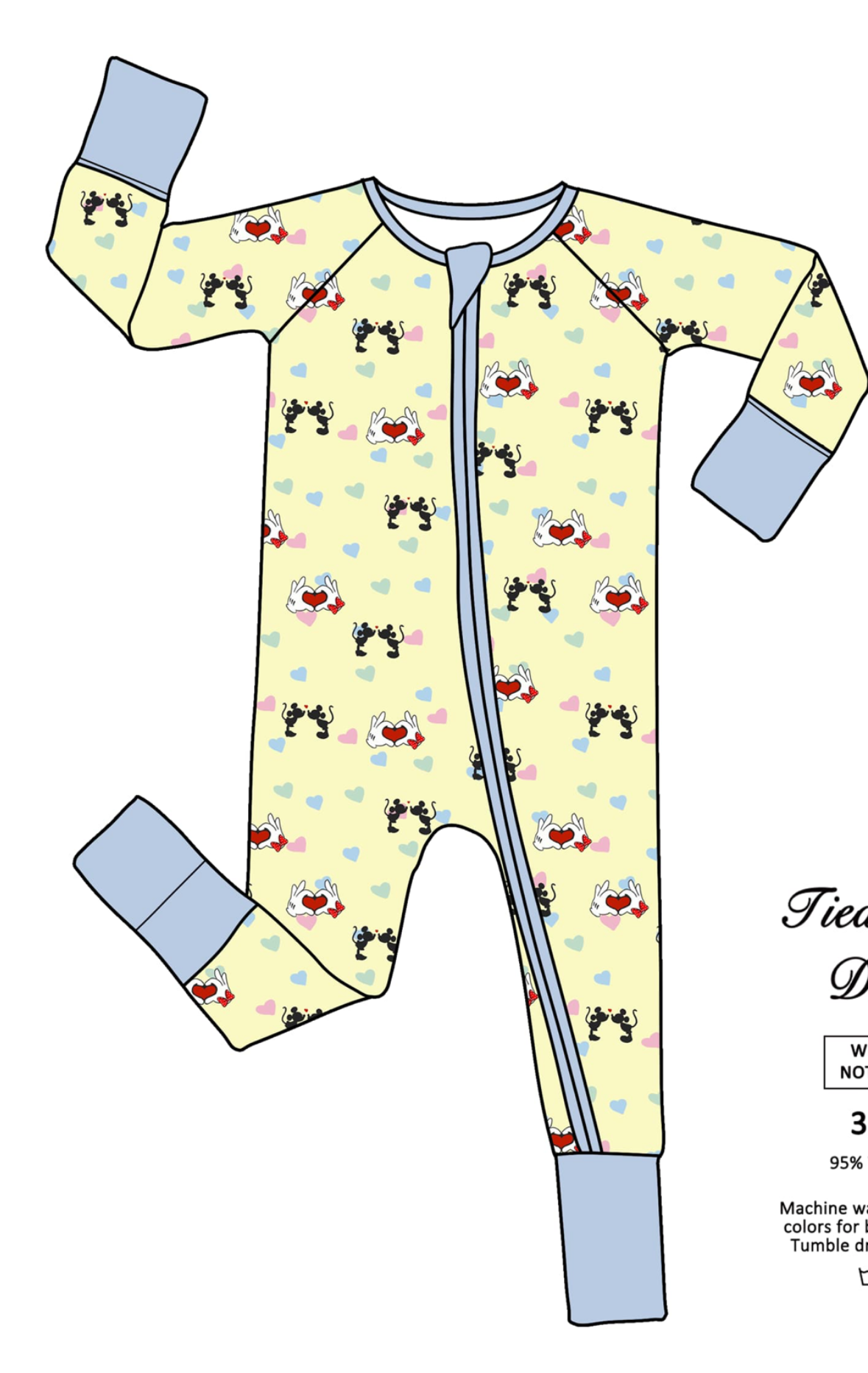 Sweetheart Bamboo Viscose Zippy Romper