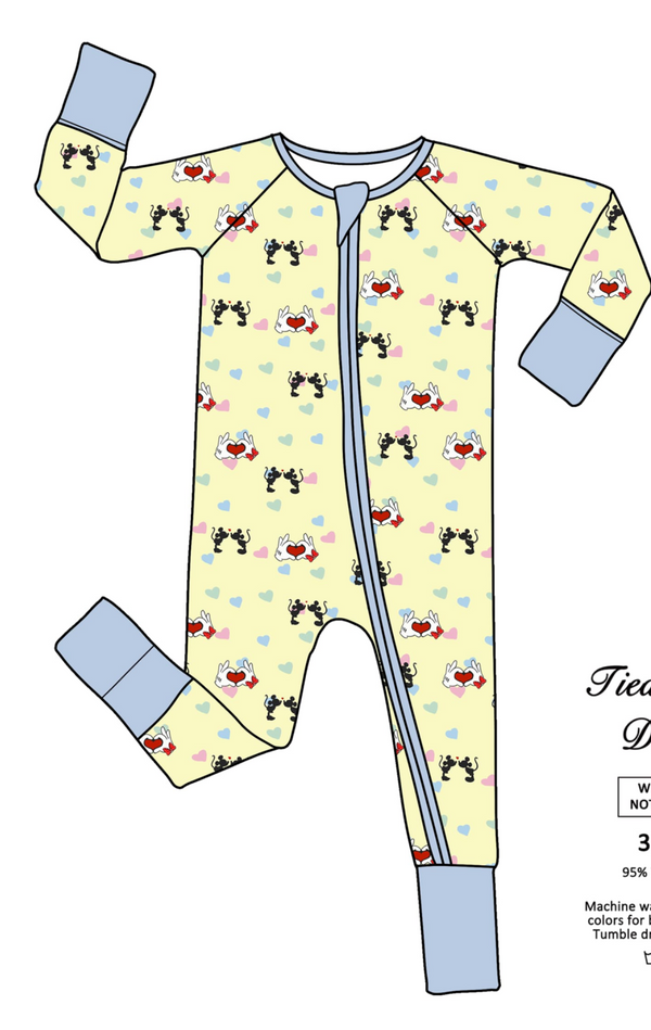 Sweetheart Bamboo Viscose Zippy Romper