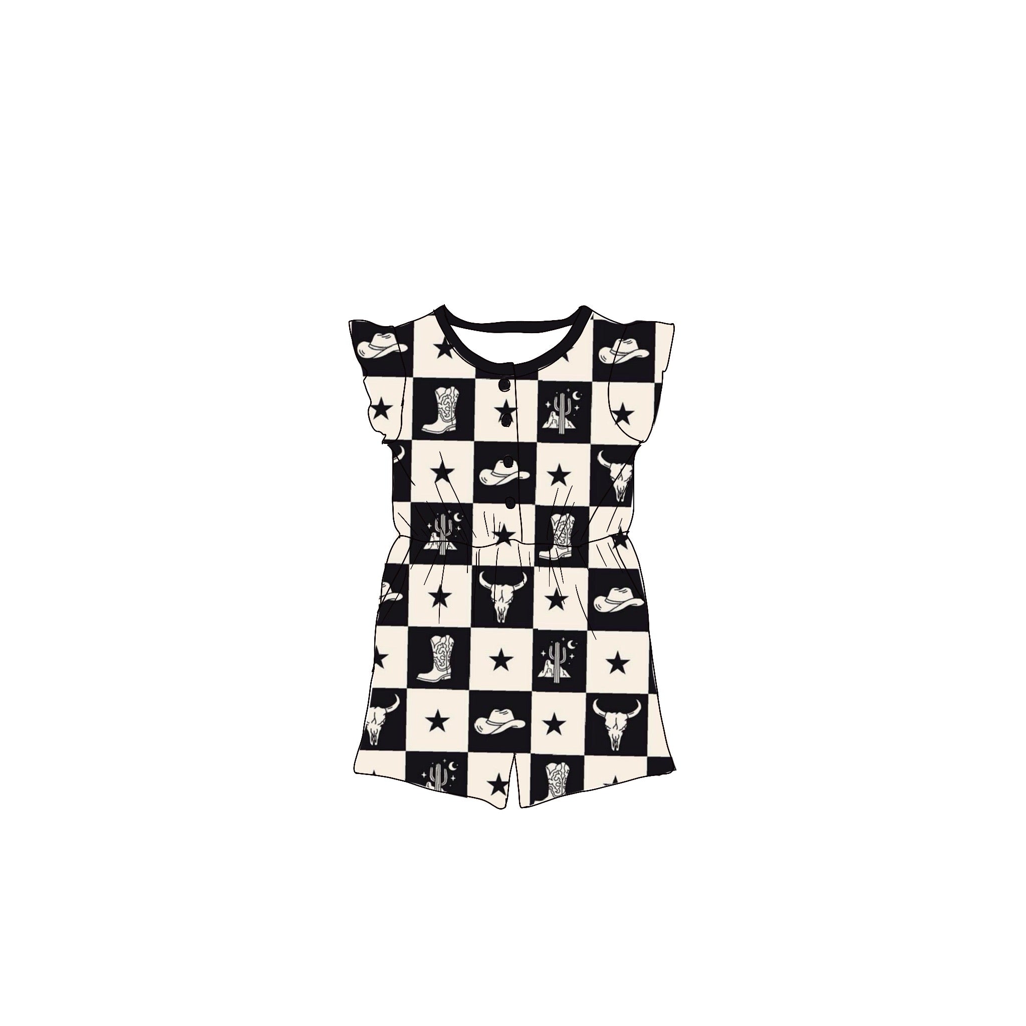 Badlands Sleeve Bamboo Romper