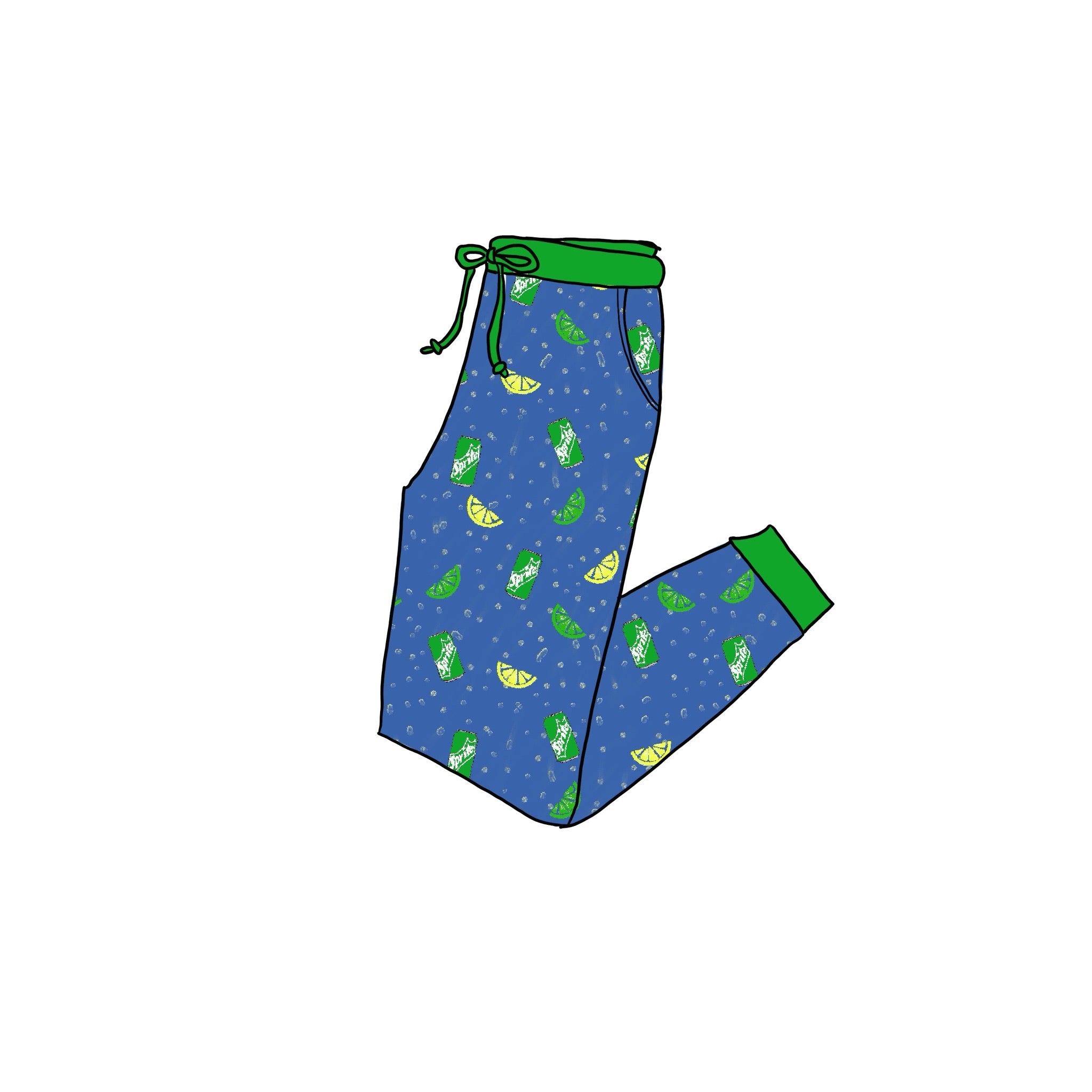Lemon-Lime Adult bamboo joggers