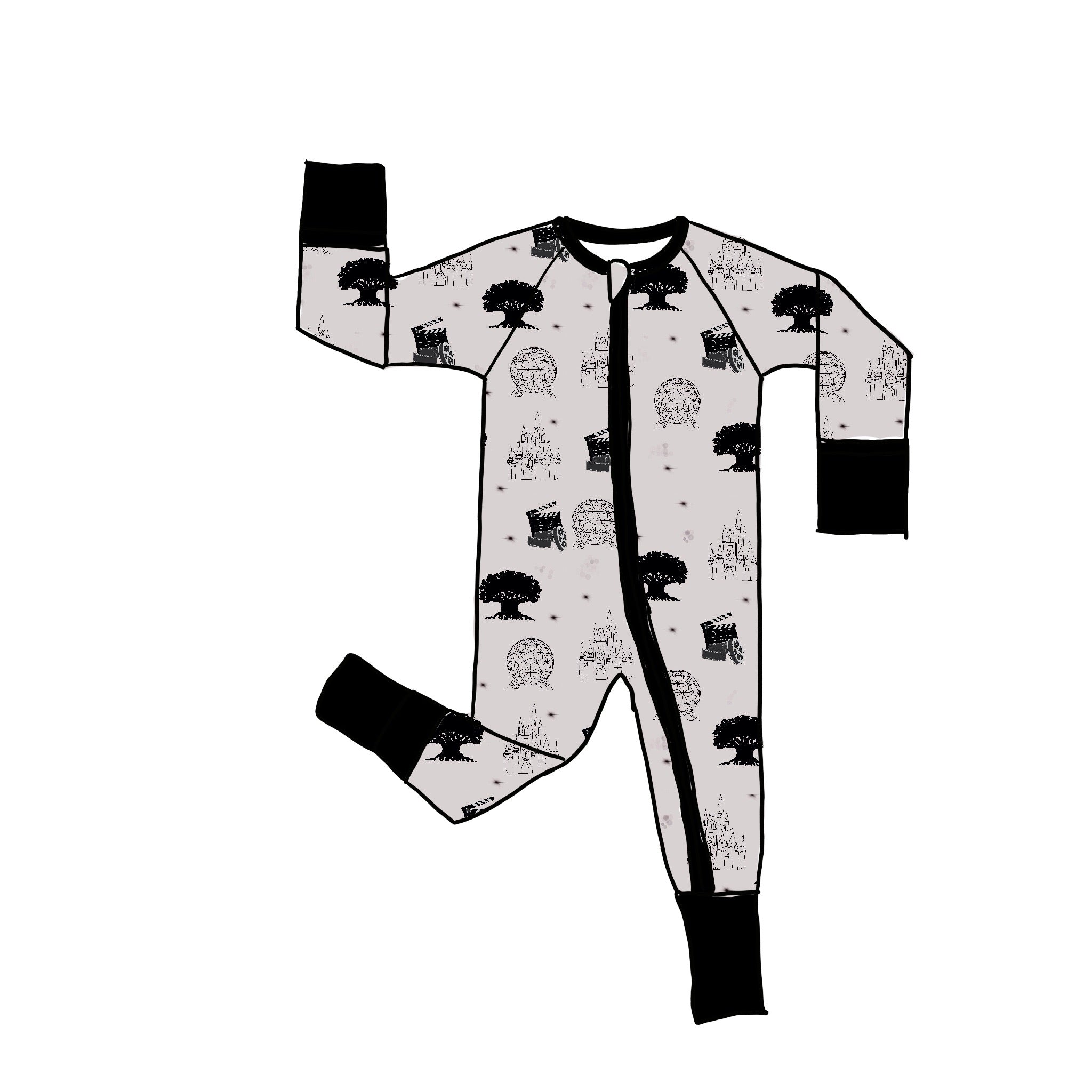 Park Hoppin Bamboo Zippie Romper