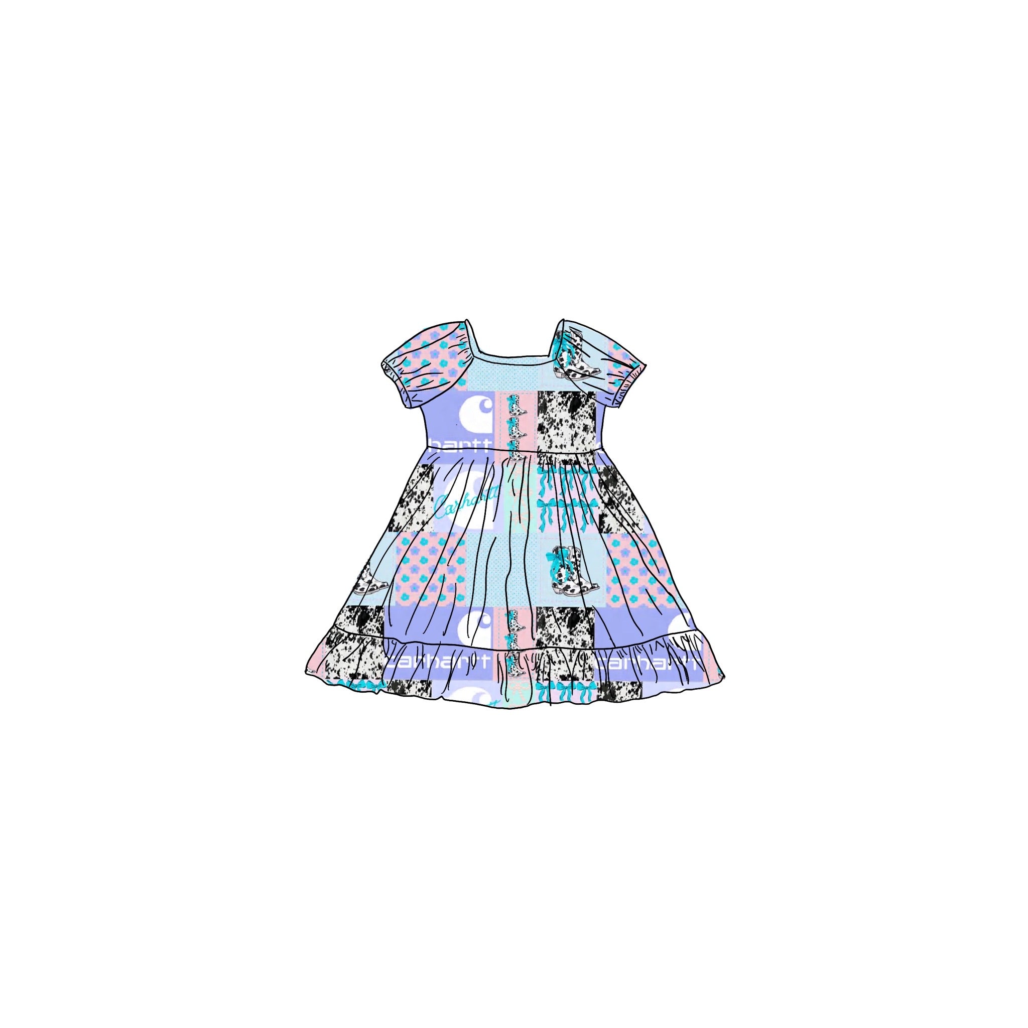 Pastel Cowgirl Bamboo Dress