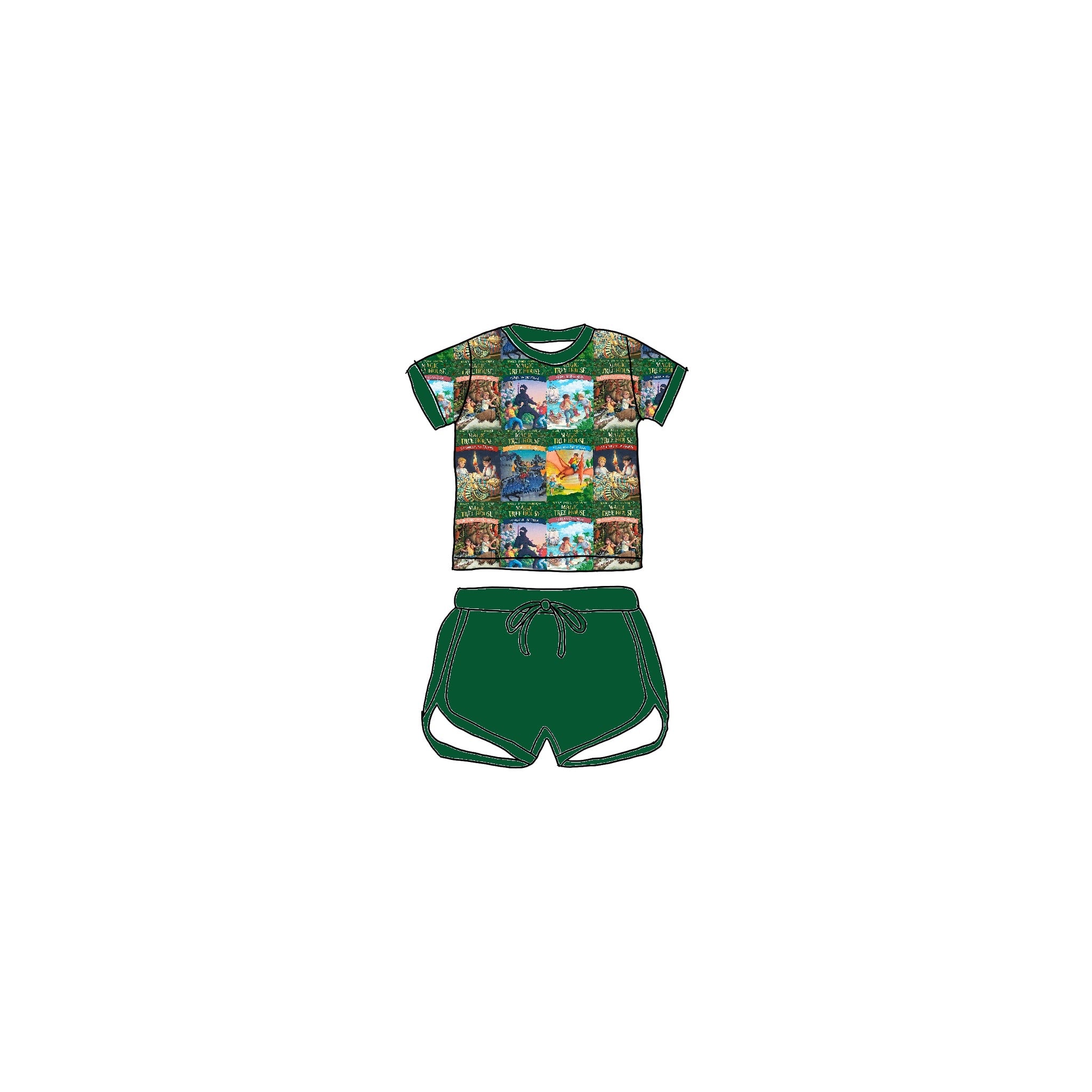 Magic Quest Bamboo Drawstring Short Set